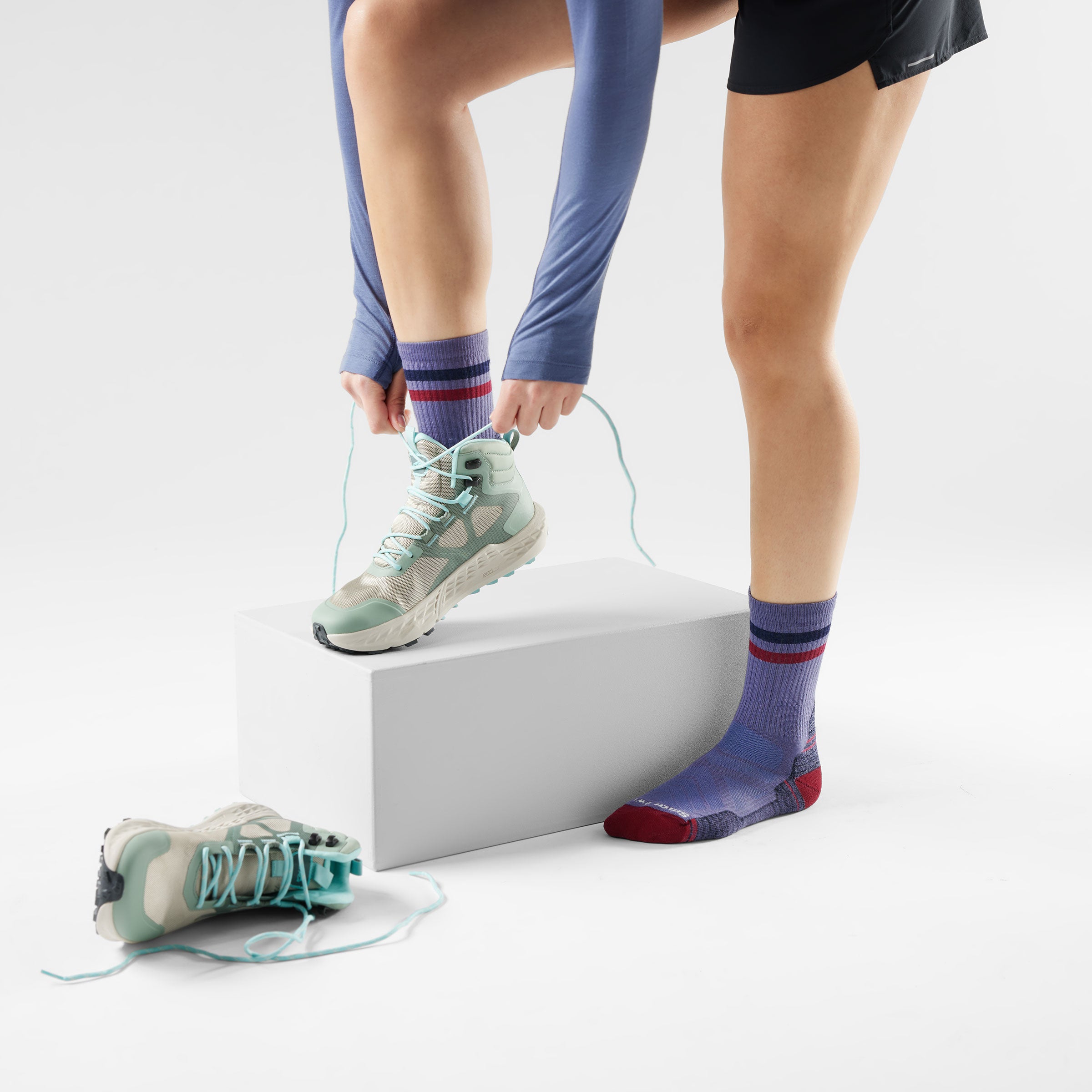 Women's Hike Tube Stripe Crew Socks - Image 4