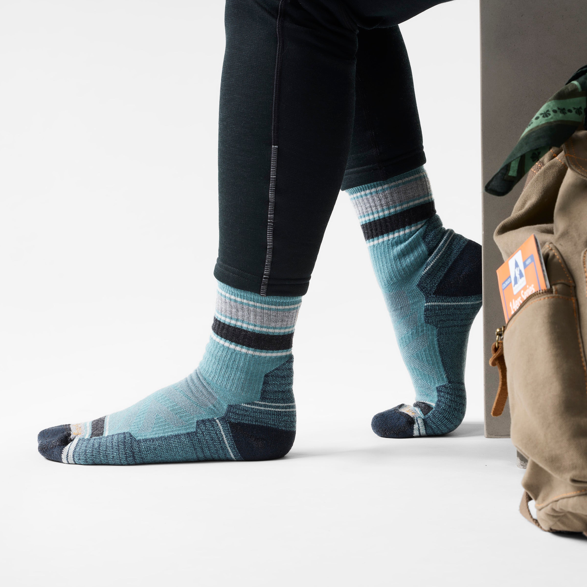 Hike Striped Mid Crew Socks - Image 2