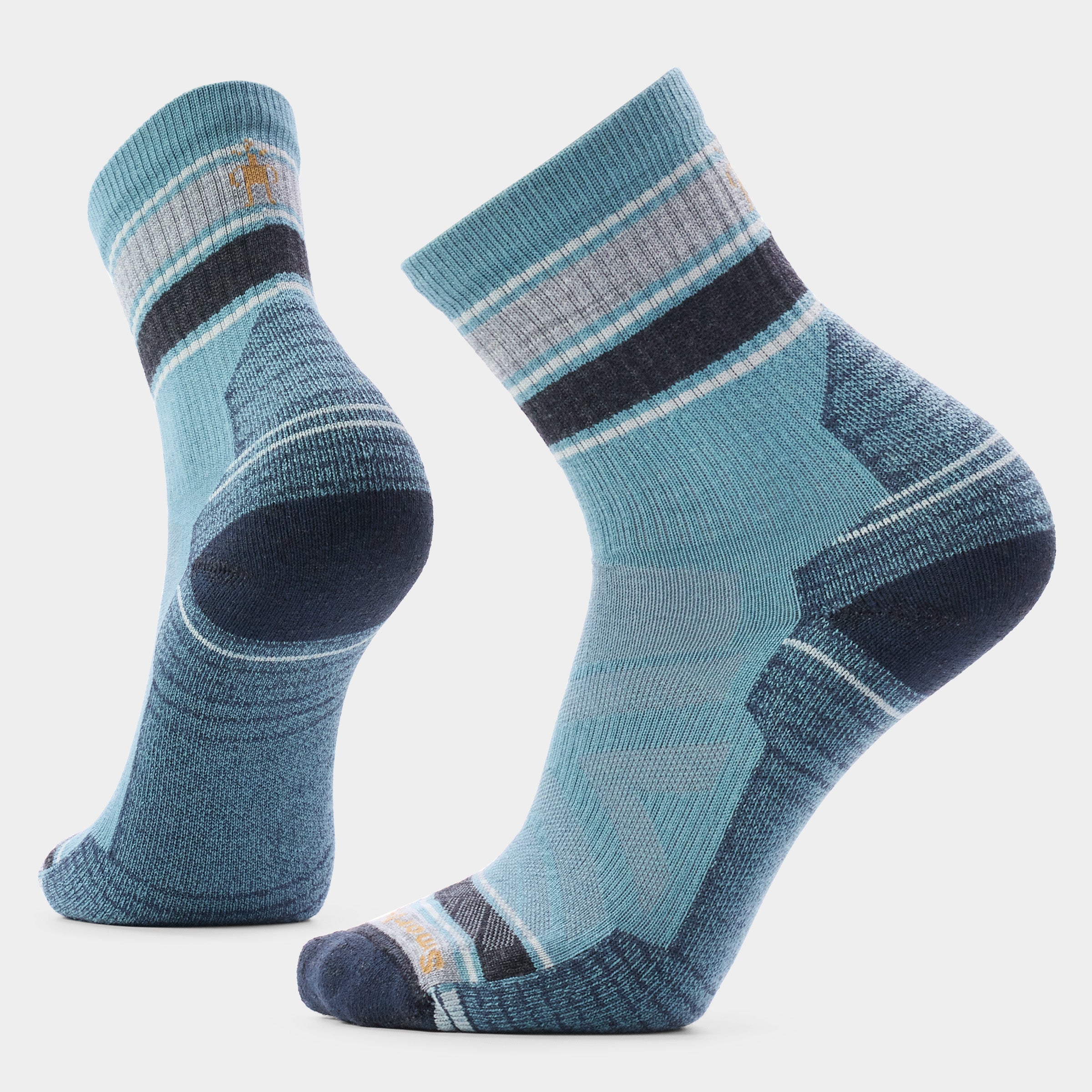 Hike Striped Mid Crew Socks