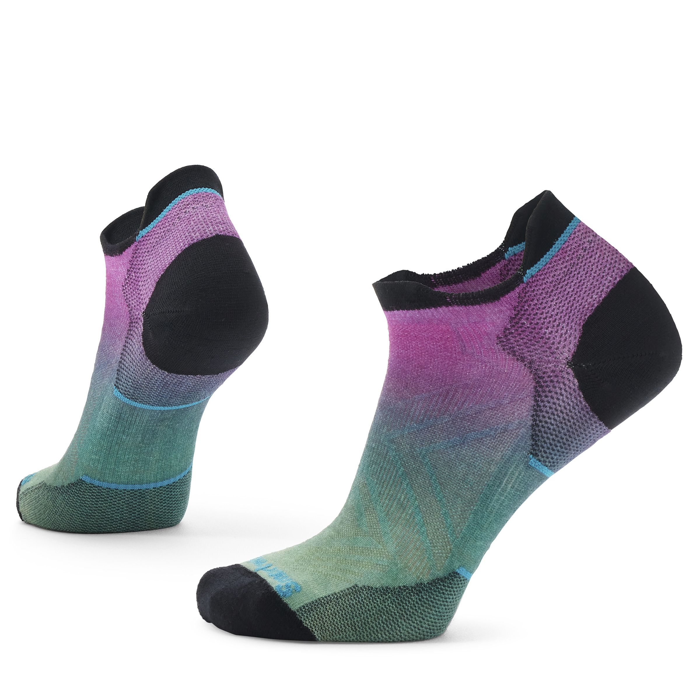 Women's Run Ombre Print Low Ankle Socks - Image 5