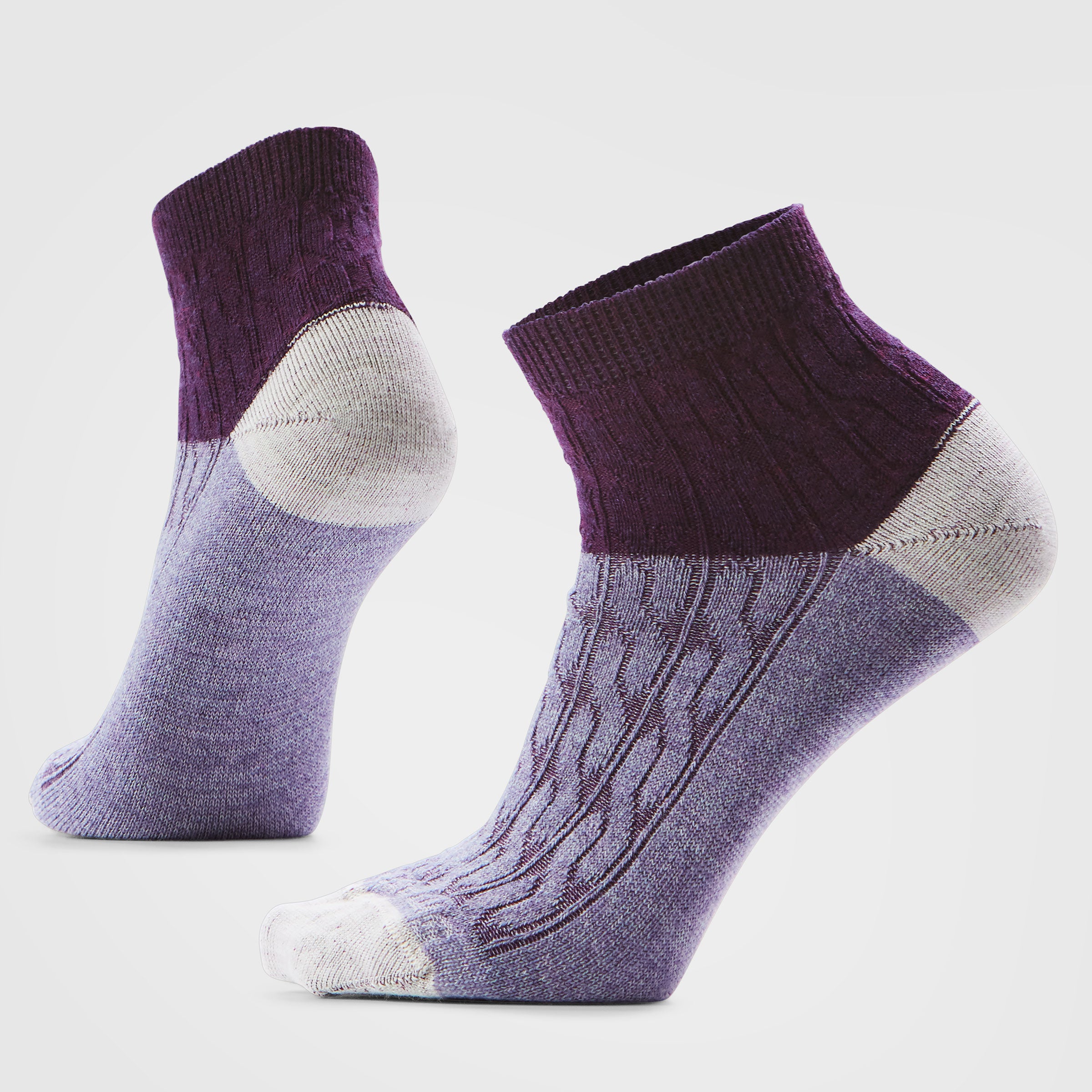 Women's Everyday Cable Ankle Socks - Image 3