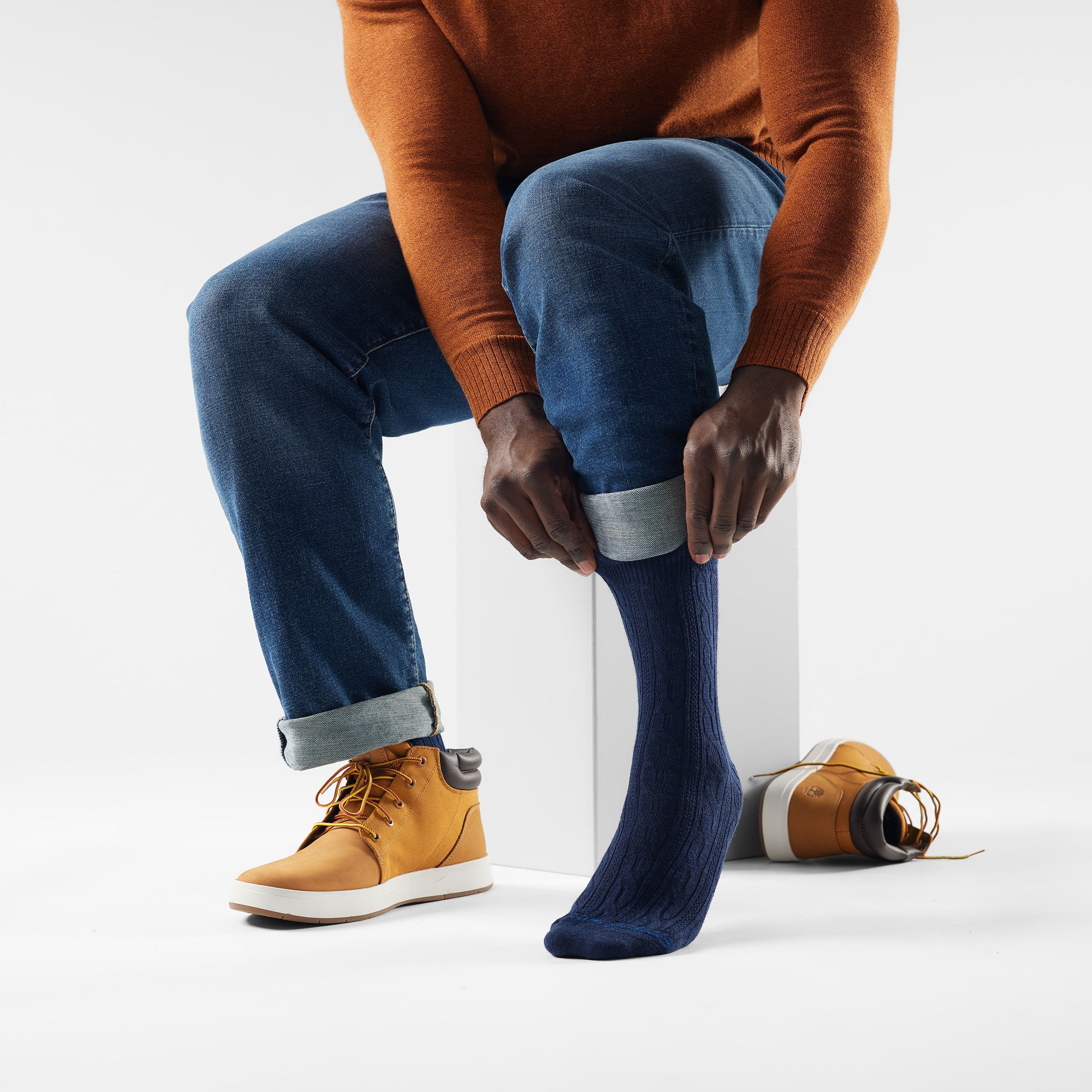 Women's Everyday Cable Crew Socks - Image 14