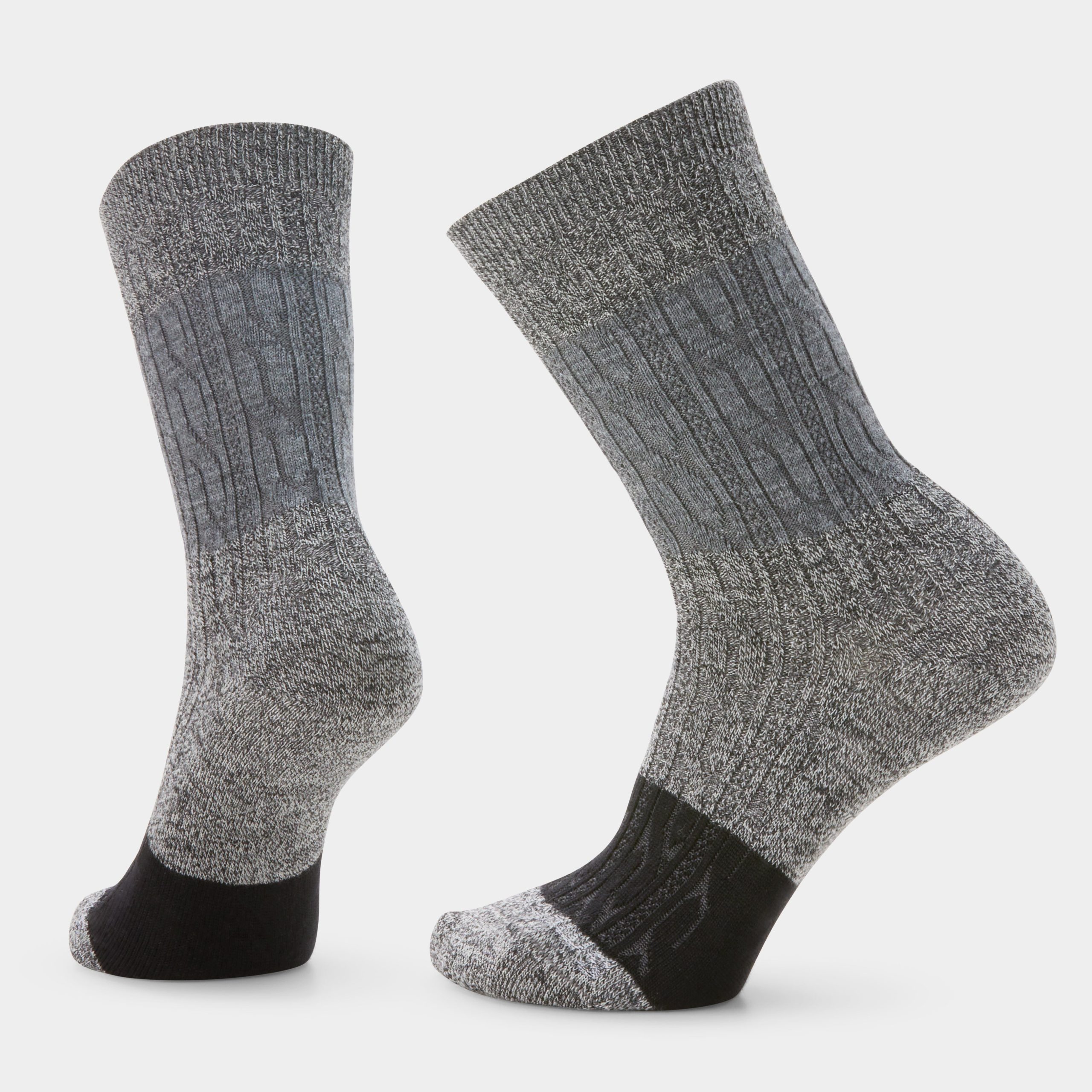 Women's Everyday Color Block Cable Crew Socks - Image 8