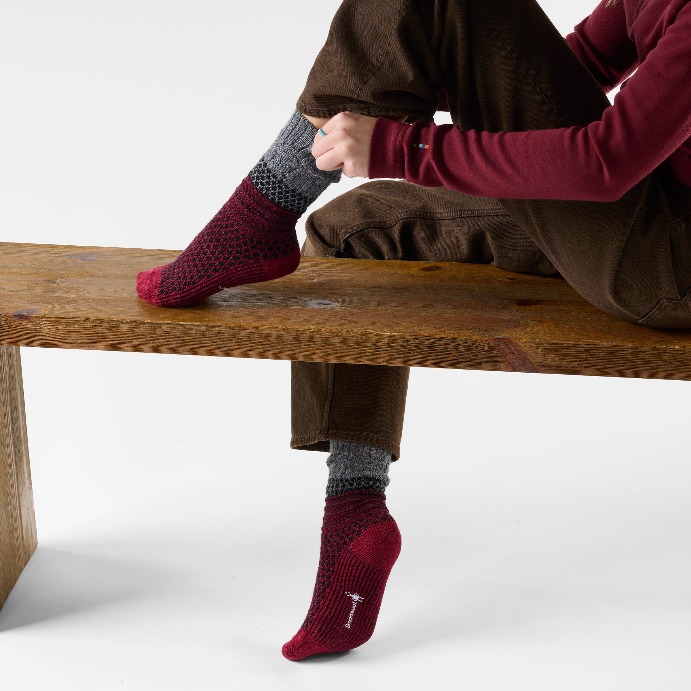 Women's Everyday Cozy Popcorn Cable Crew Socks - Image 8