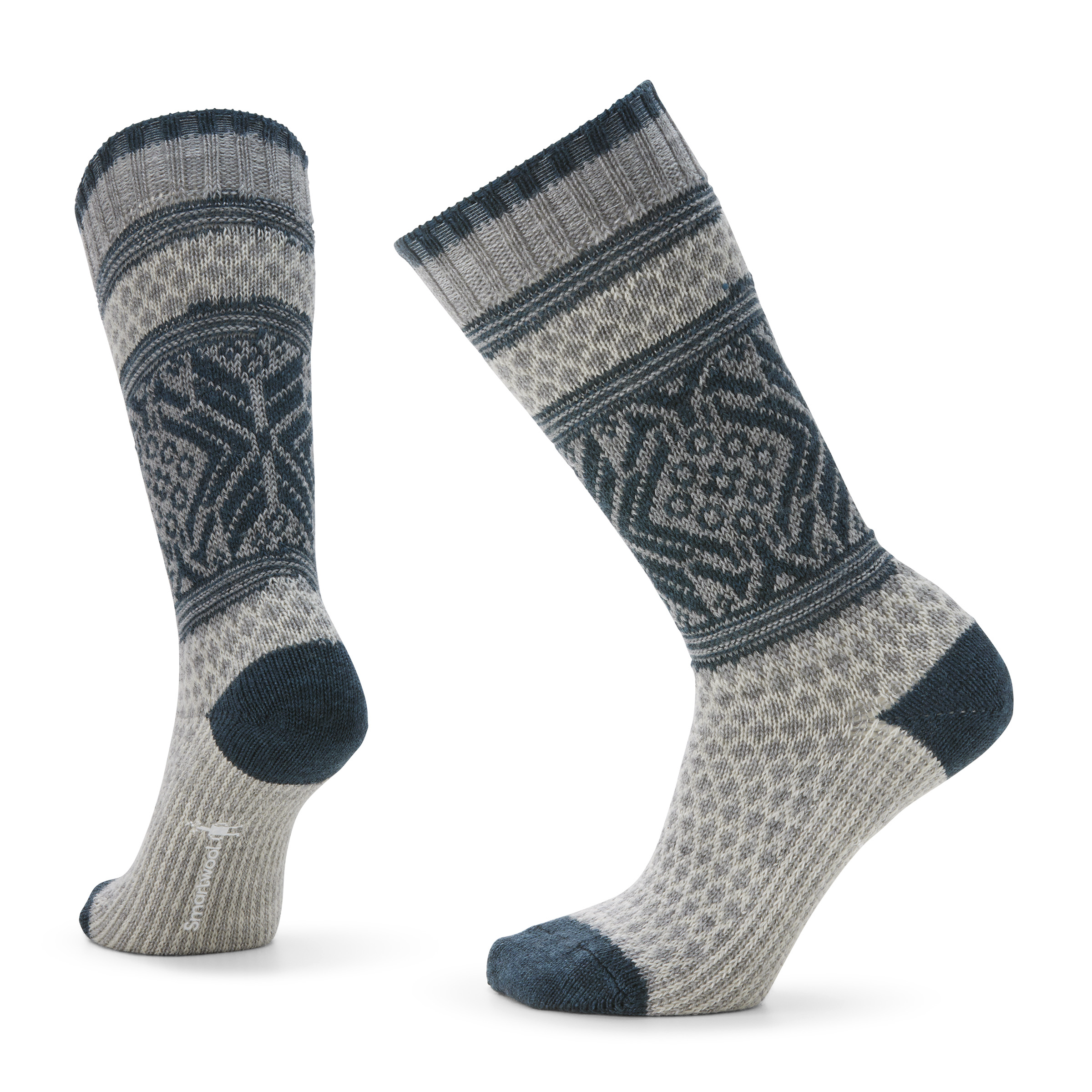 Women's Everyday Cozy Popcorn Snowflake Crew Socks - Image 12