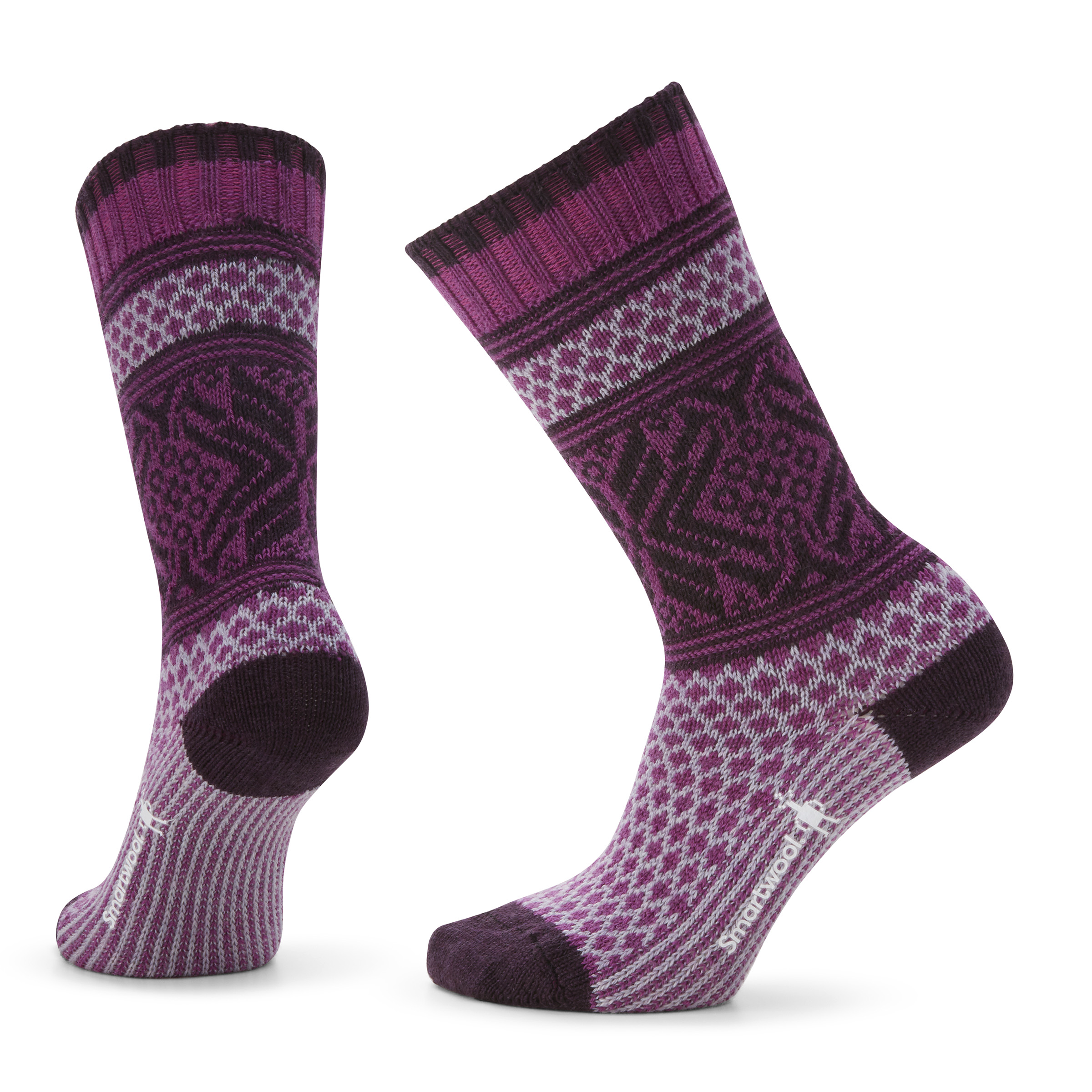 Women's Everyday Cozy Popcorn Snowflake Crew Socks - Image 11