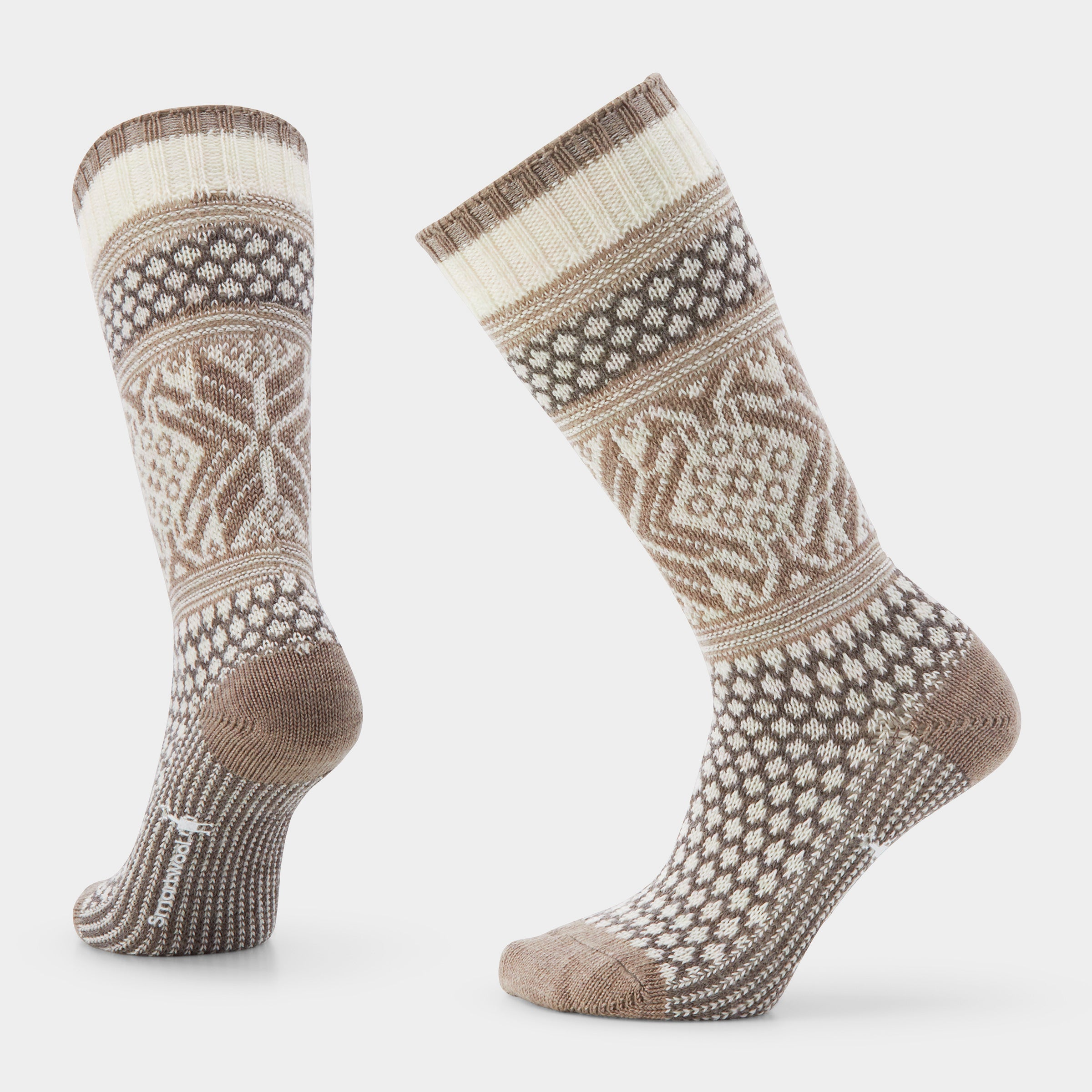 Women's Everyday Cozy Popcorn Snowflake Crew Socks - Image 3