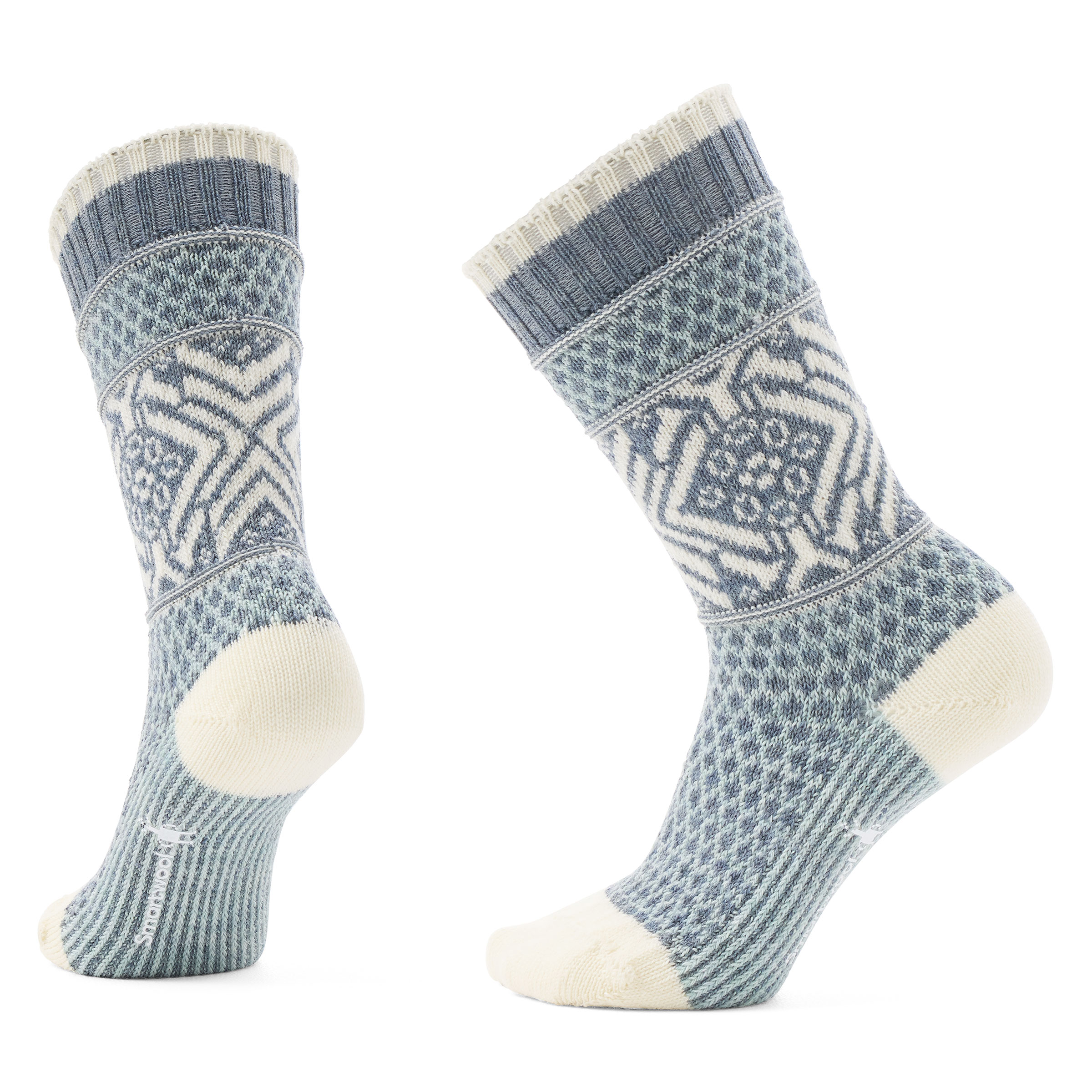 Women's Everyday Cozy Popcorn Snowflake Crew Socks - Image 9