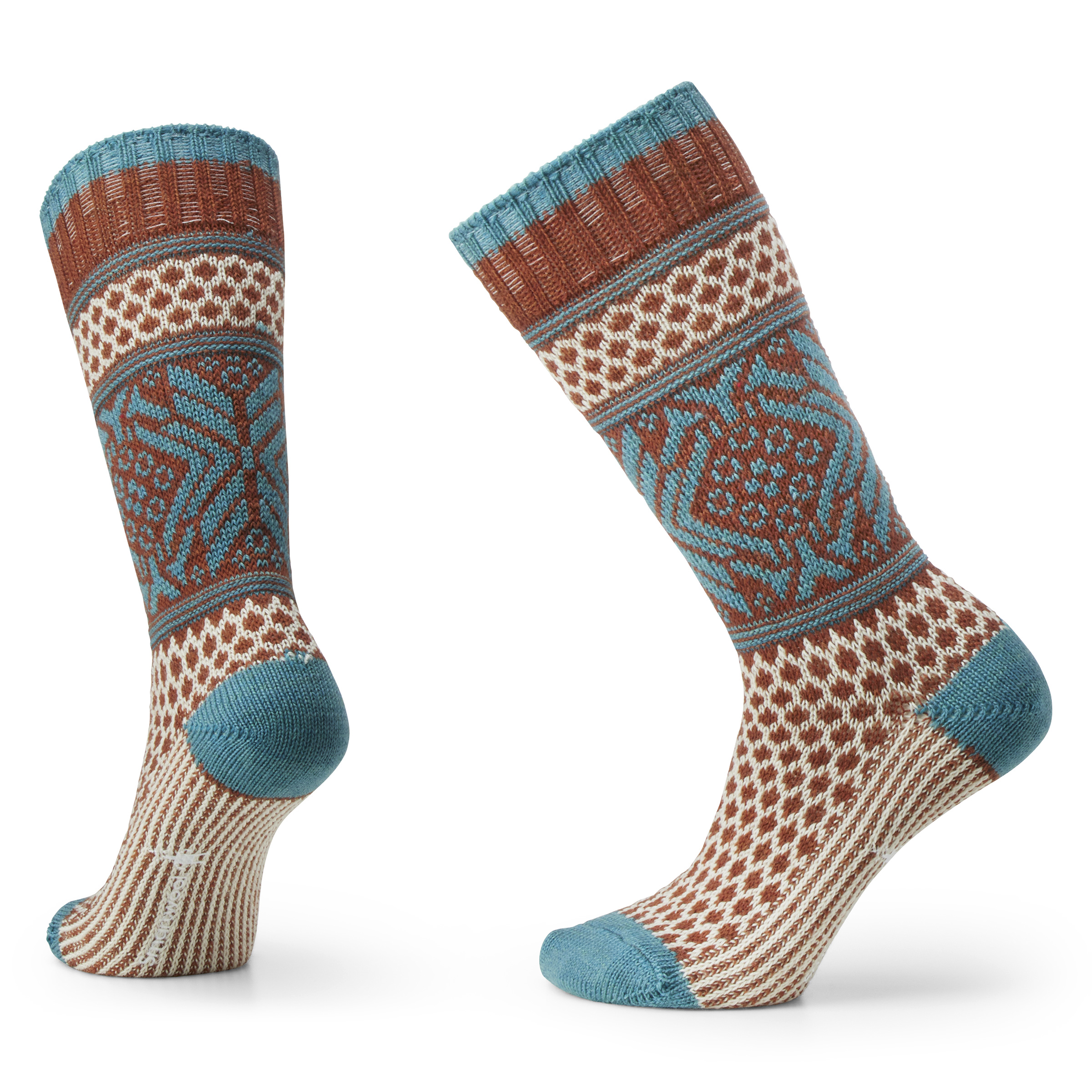 Women's Everyday Cozy Popcorn Snowflake Crew Socks - Image 8