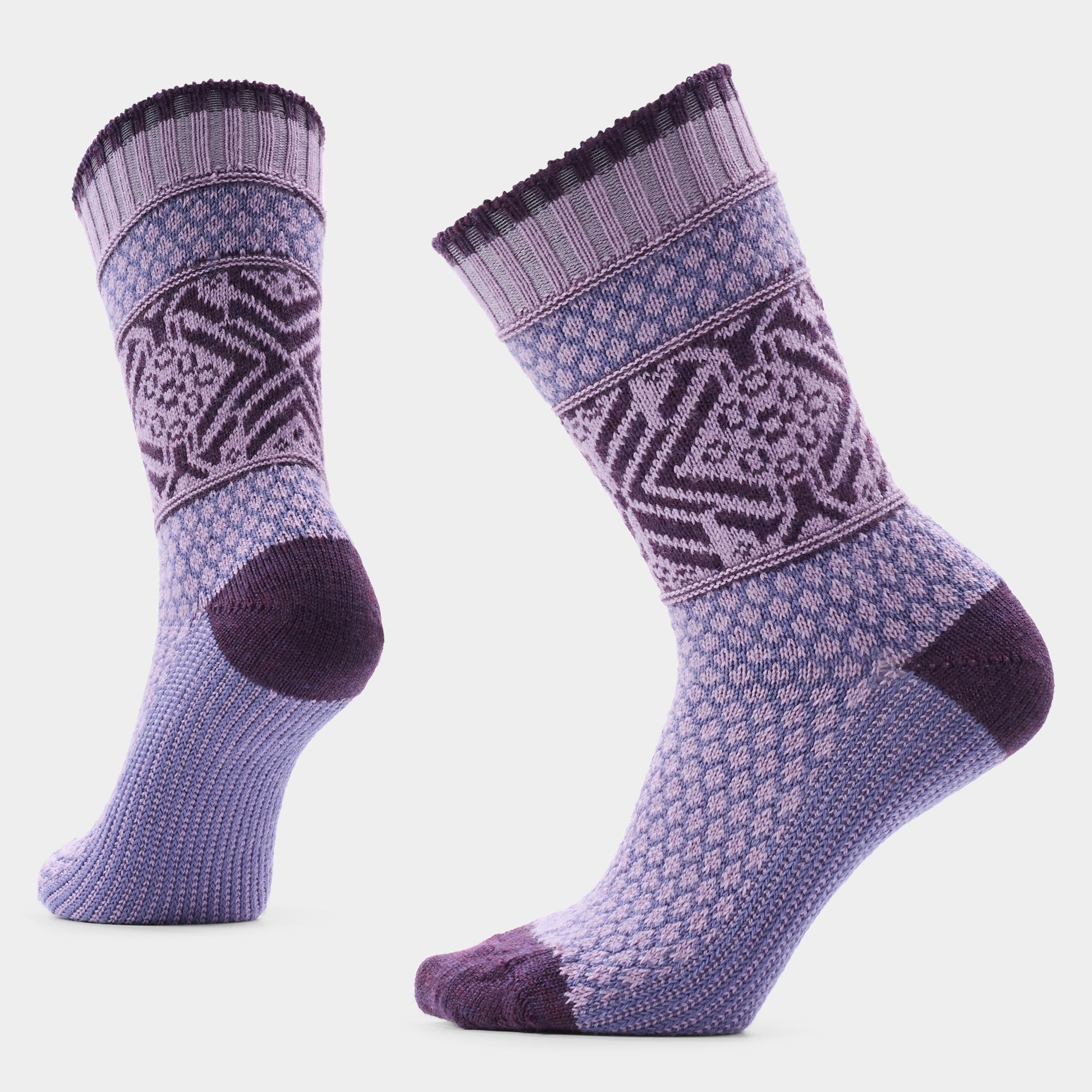 Women's Everyday Cozy Popcorn Snowflake Crew Socks