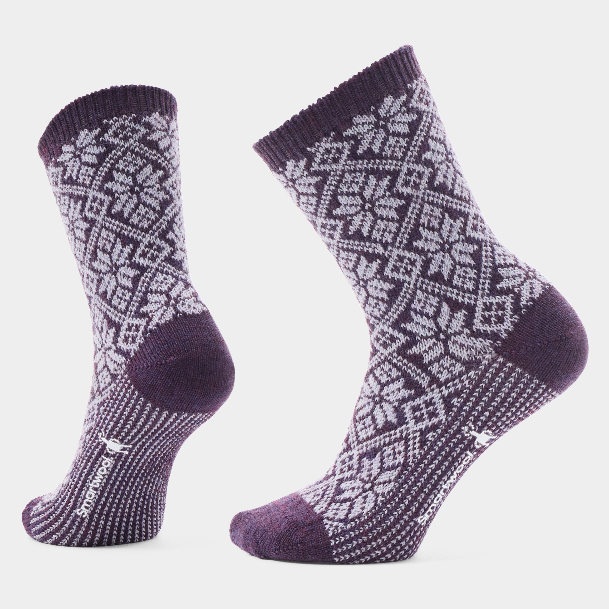 Women's Everyday Cozy Traditional Snowflake Crew Socks - Image 8