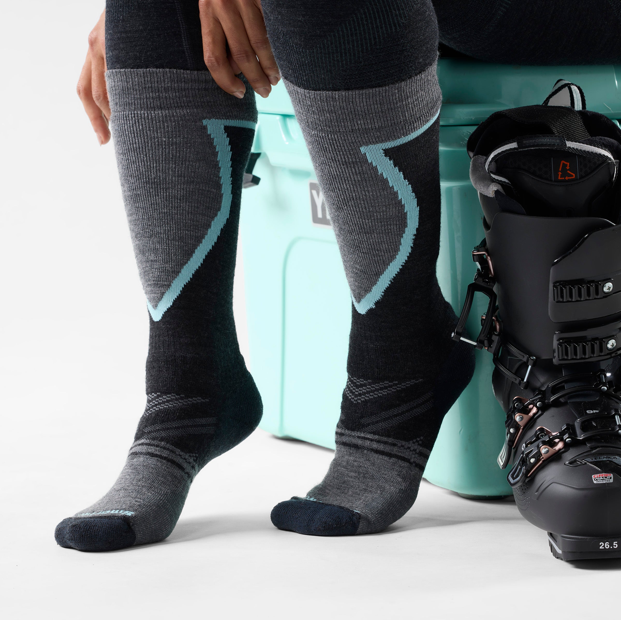 Women's Ski Over The Calf Socks - Image 2