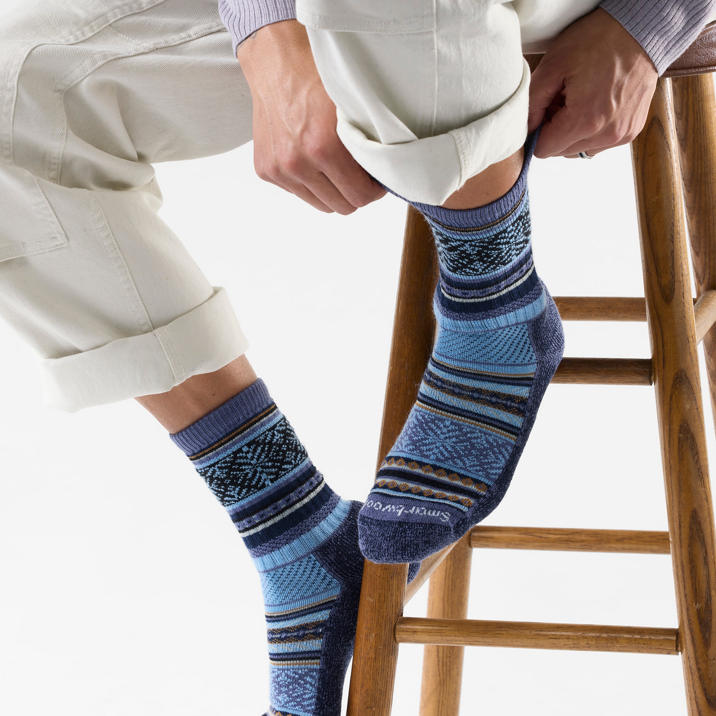 Everyday Cozy Fair Isle Sweater Crew Socks - Image 2