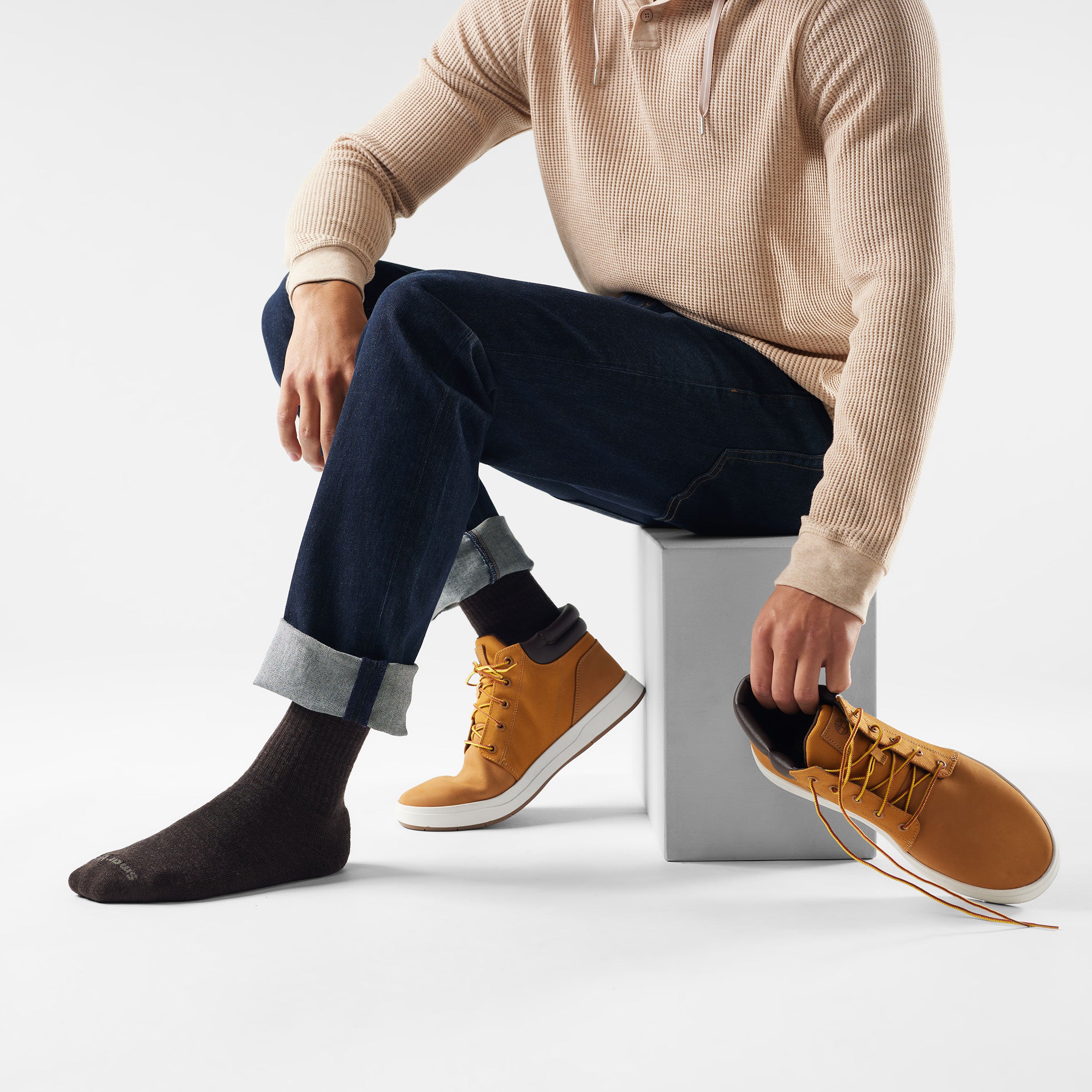 Everyday Solid Rib Crew Socks - Image 7