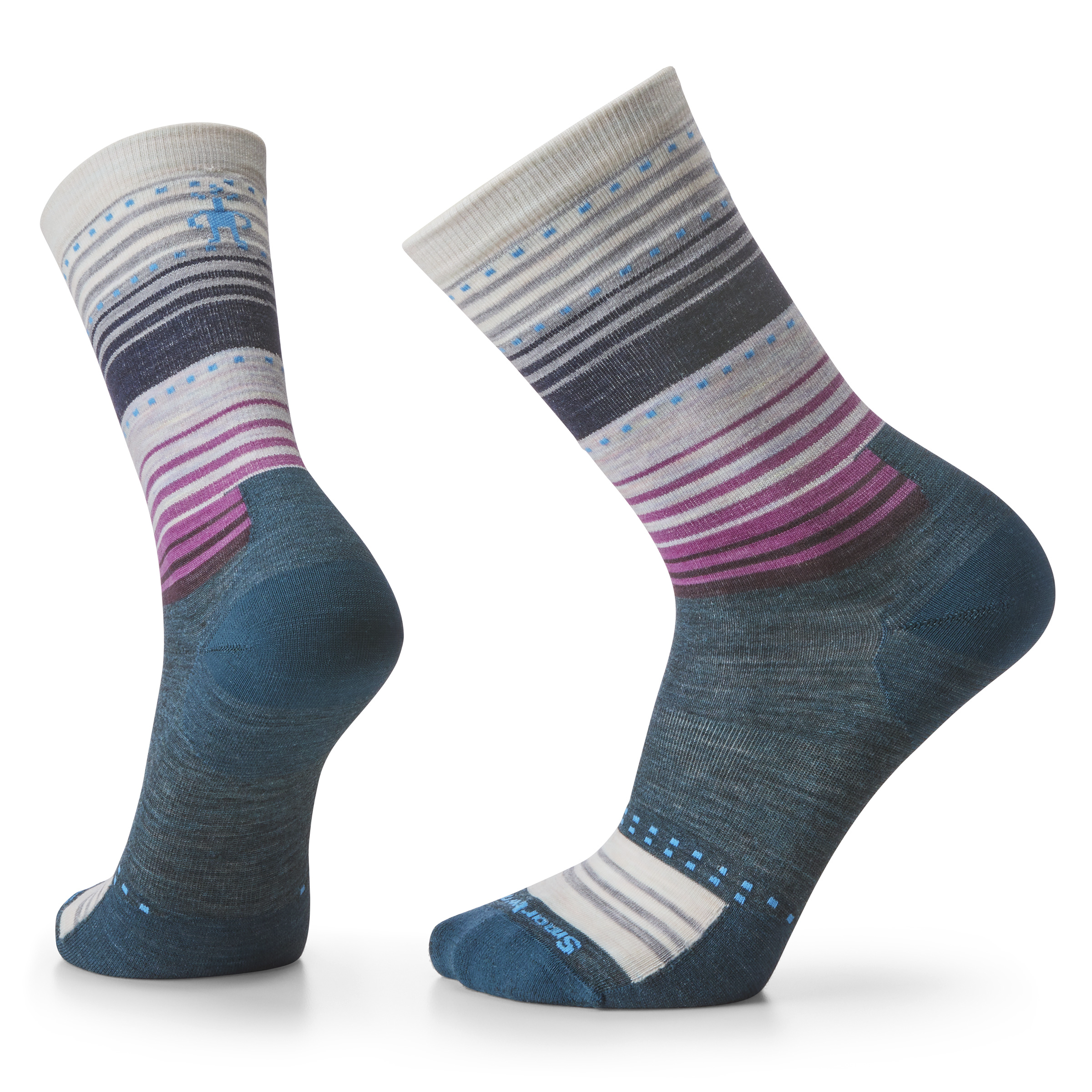 Women's Everyday Stitch Stripe Crew Socks - Image 19
