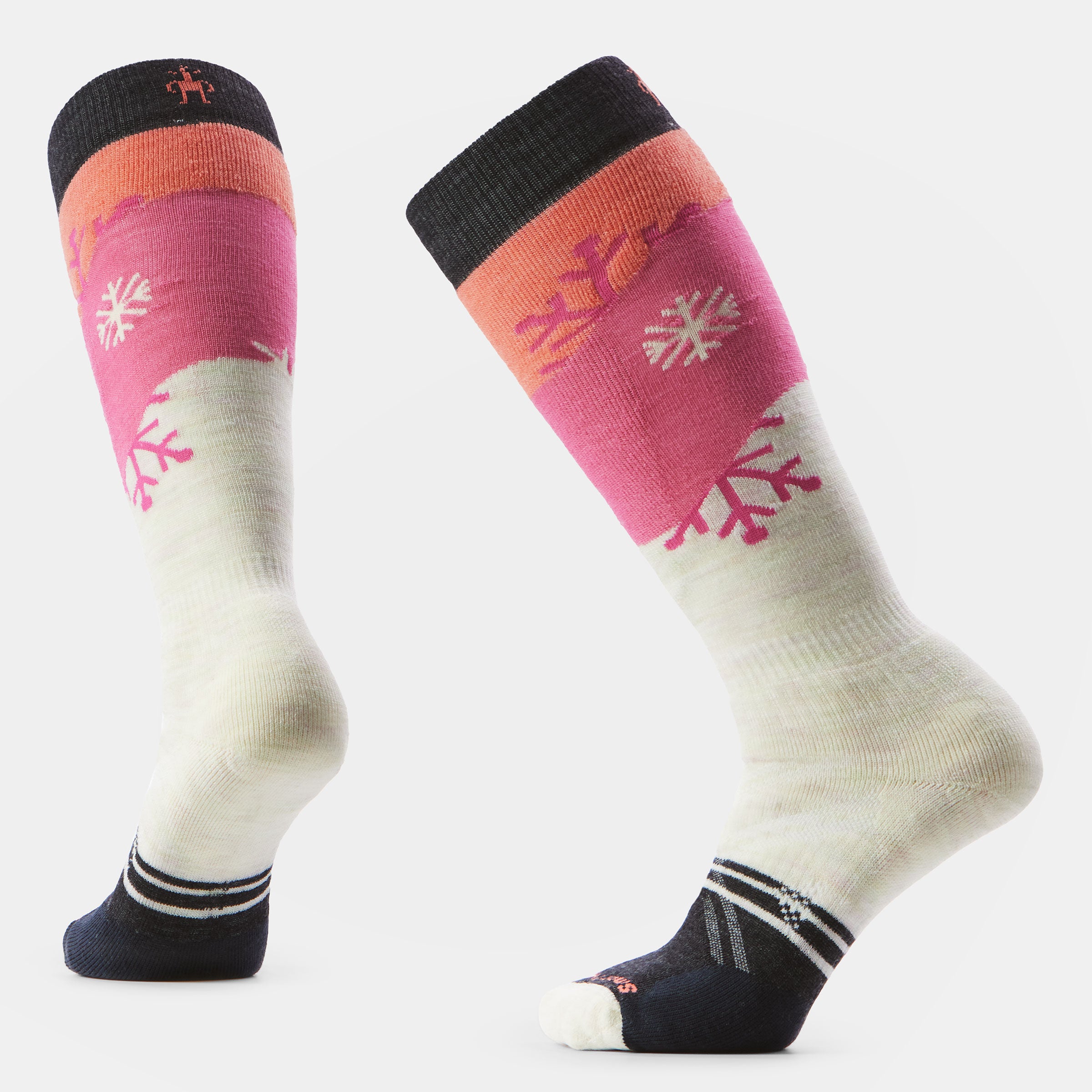 Women's Ski Snowpocalypse Pattern Over The Calf Socks - Image 6