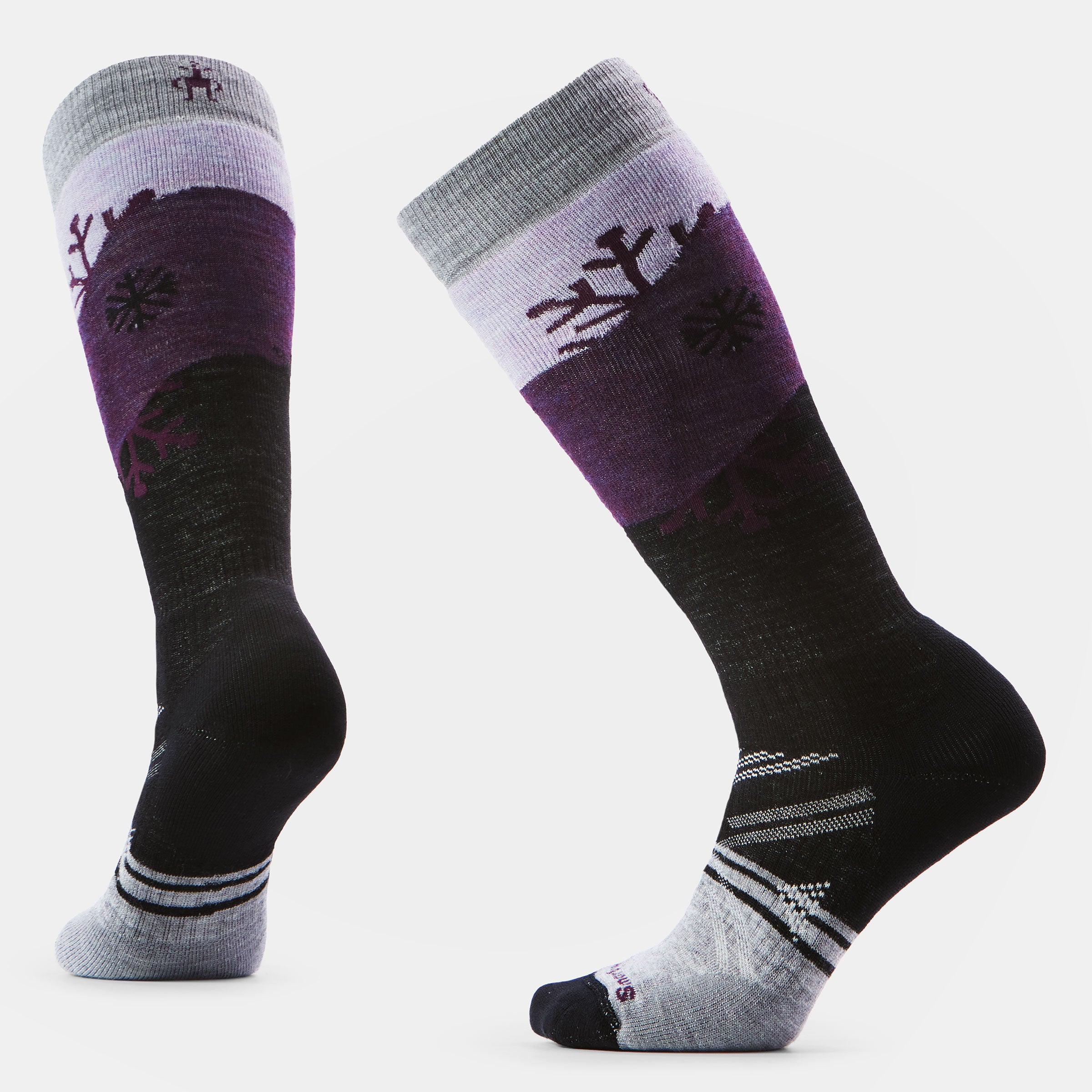 Women's Ski Snowpocalypse Pattern Over The Calf Socks - Image 12