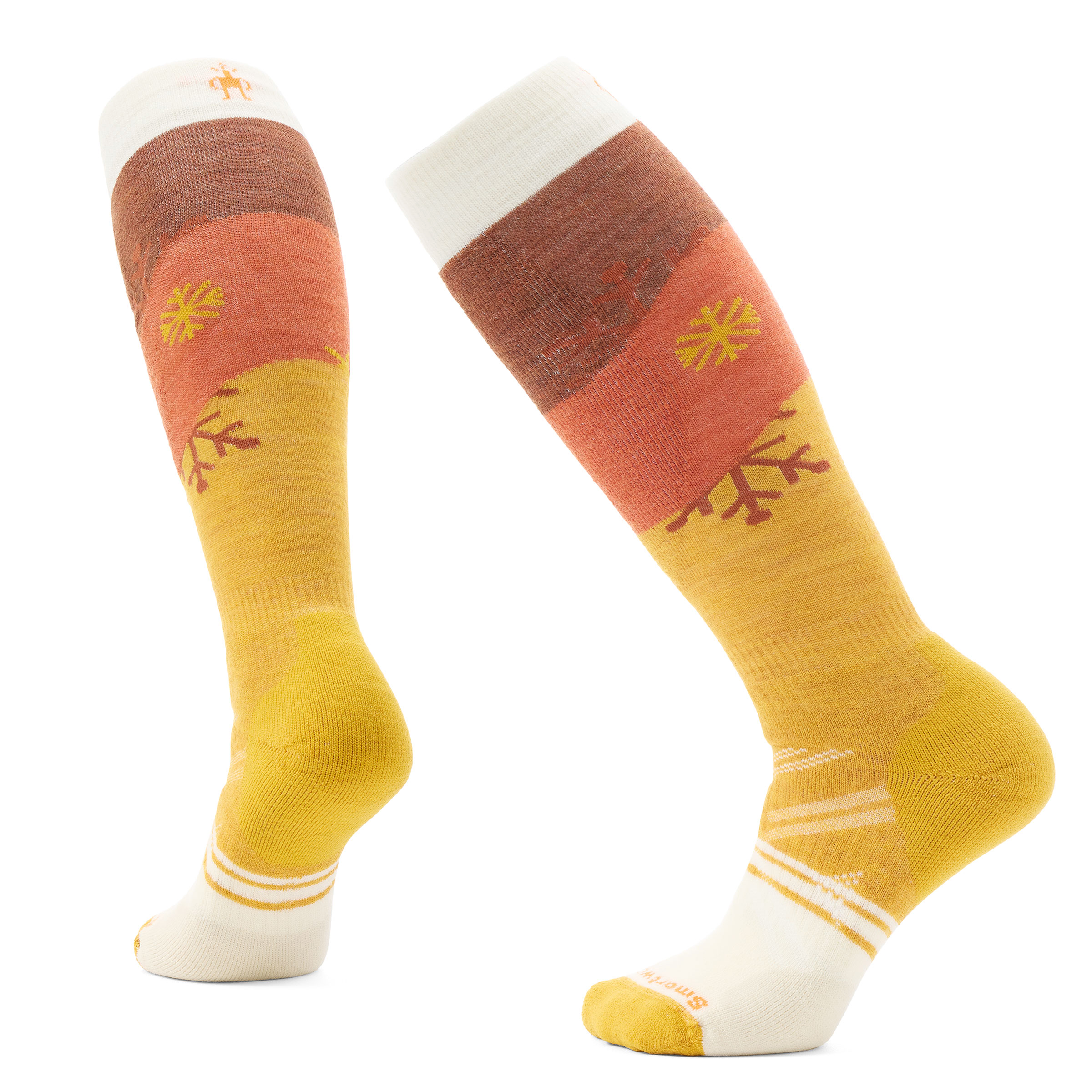 Women's Ski Snowpocalypse Pattern Over The Calf Socks - Image 4
