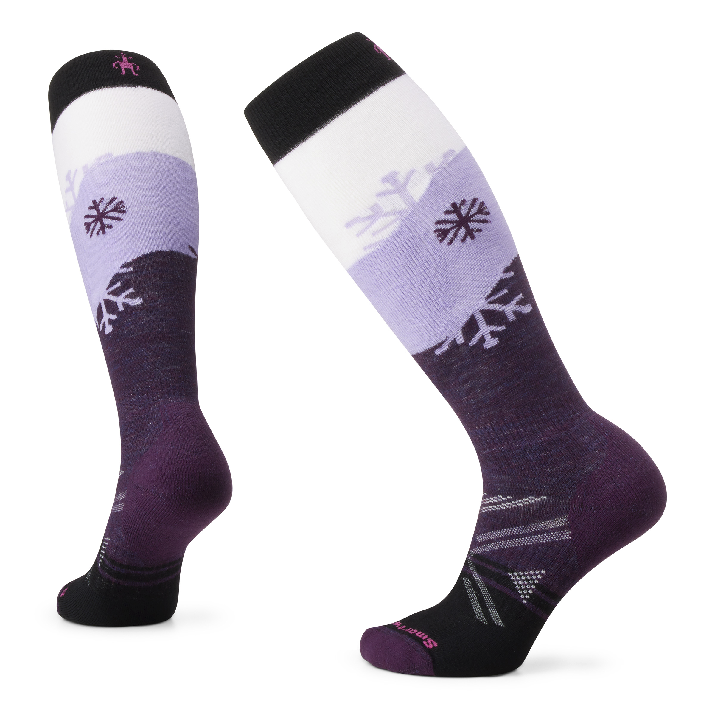 Women's Ski Snowpocalypse Pattern Over The Calf Socks - Image 3