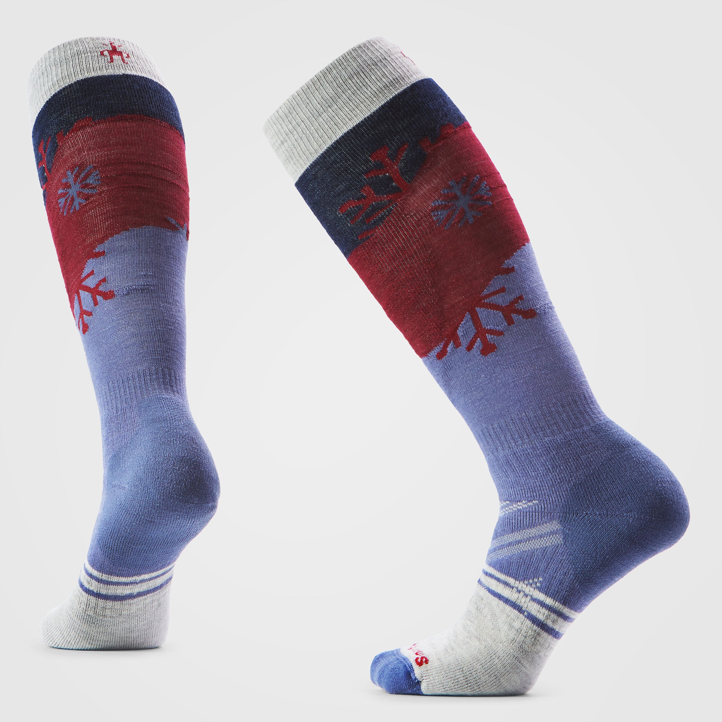 Women's Ski Snowpocalypse Pattern Over The Calf Socks - Image 10