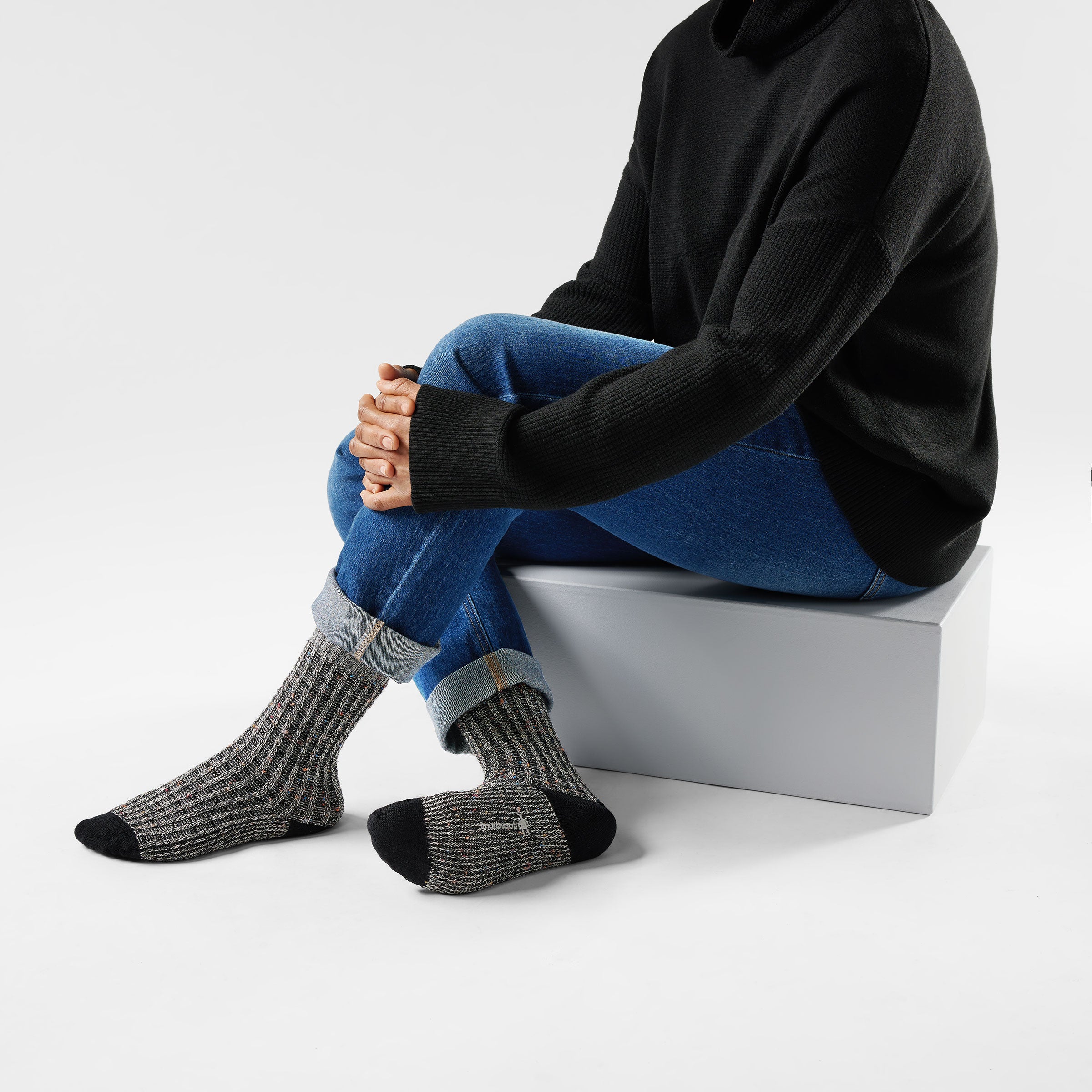 Women's Everyday Cozy Waffle Press Crew Socks - Image 5