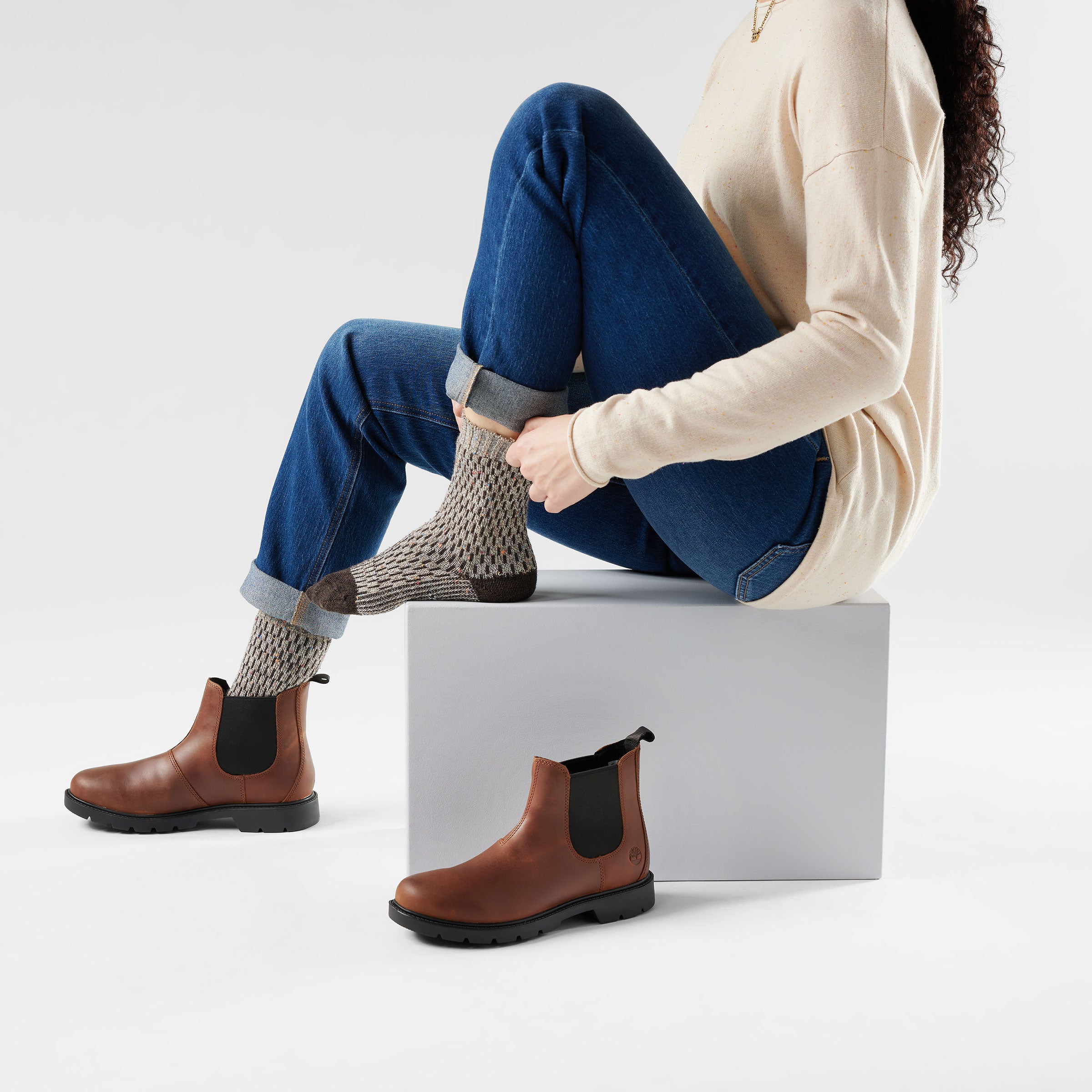 Women's Everyday Cozy Digi-Tick Crew Socks - Image 9