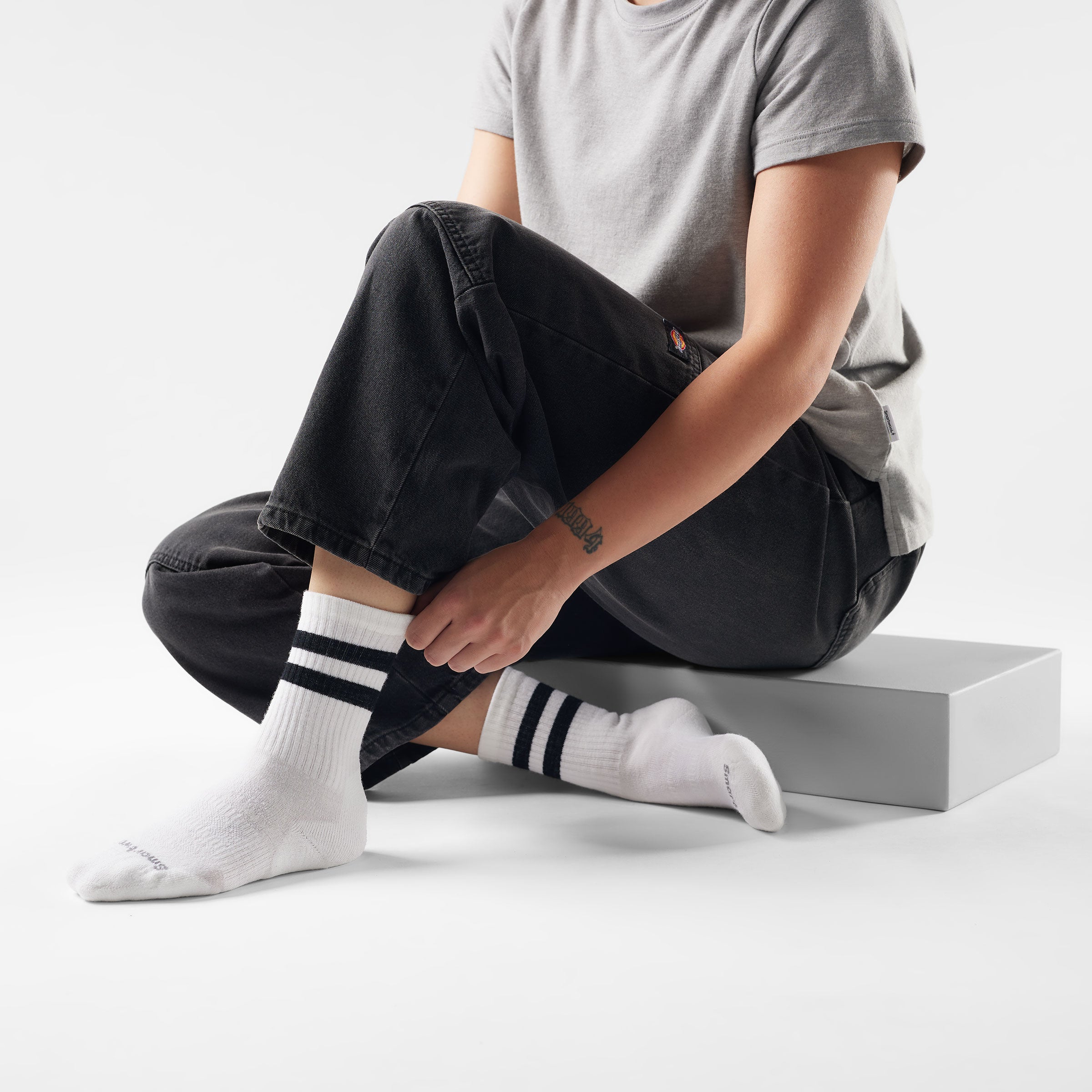 Everyday Athletic Striped Crew Socks - Image 4