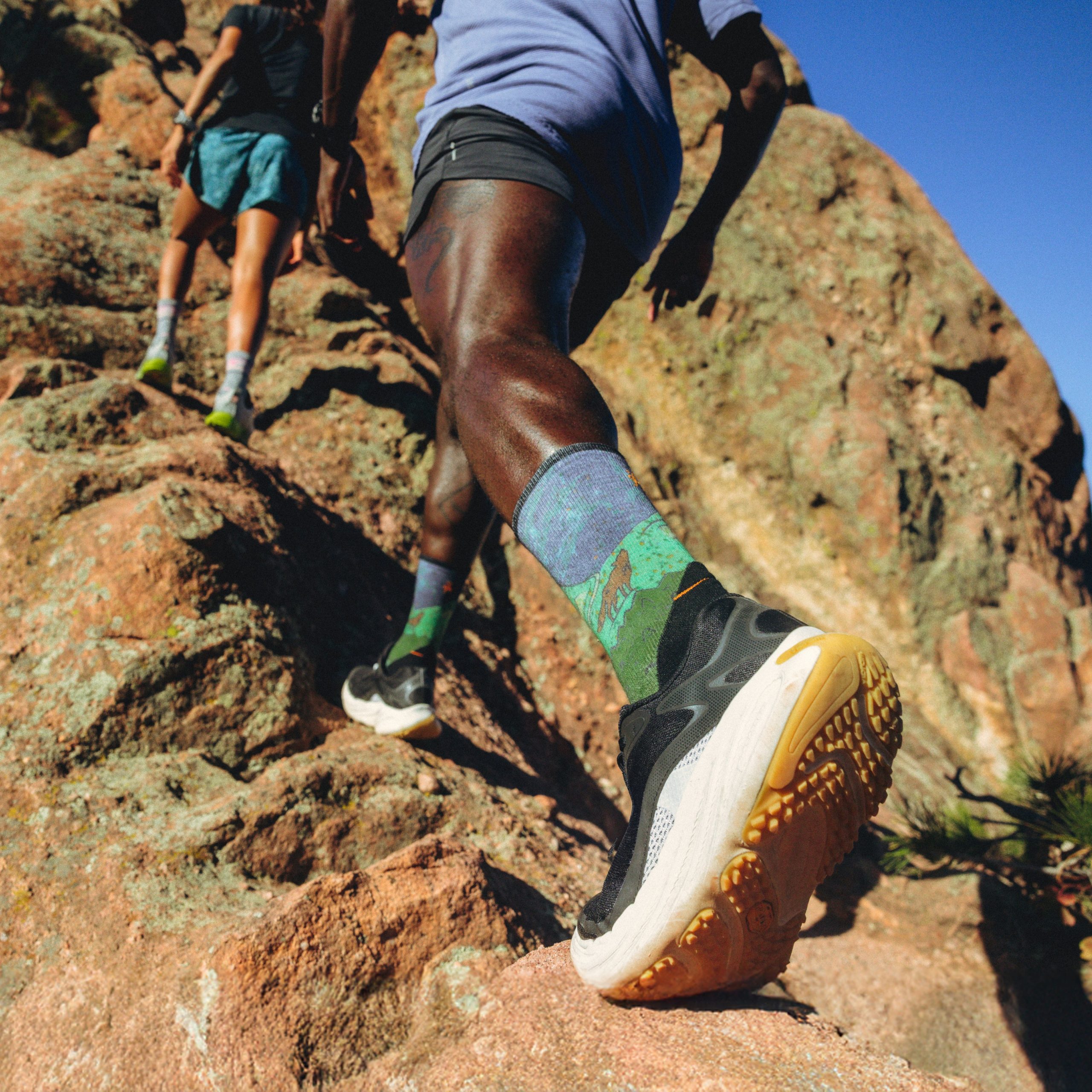 Trail Run Neature Print Crew Socks - Image 3