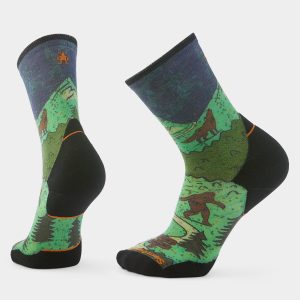 Trail Run Neature Print Crew Socks