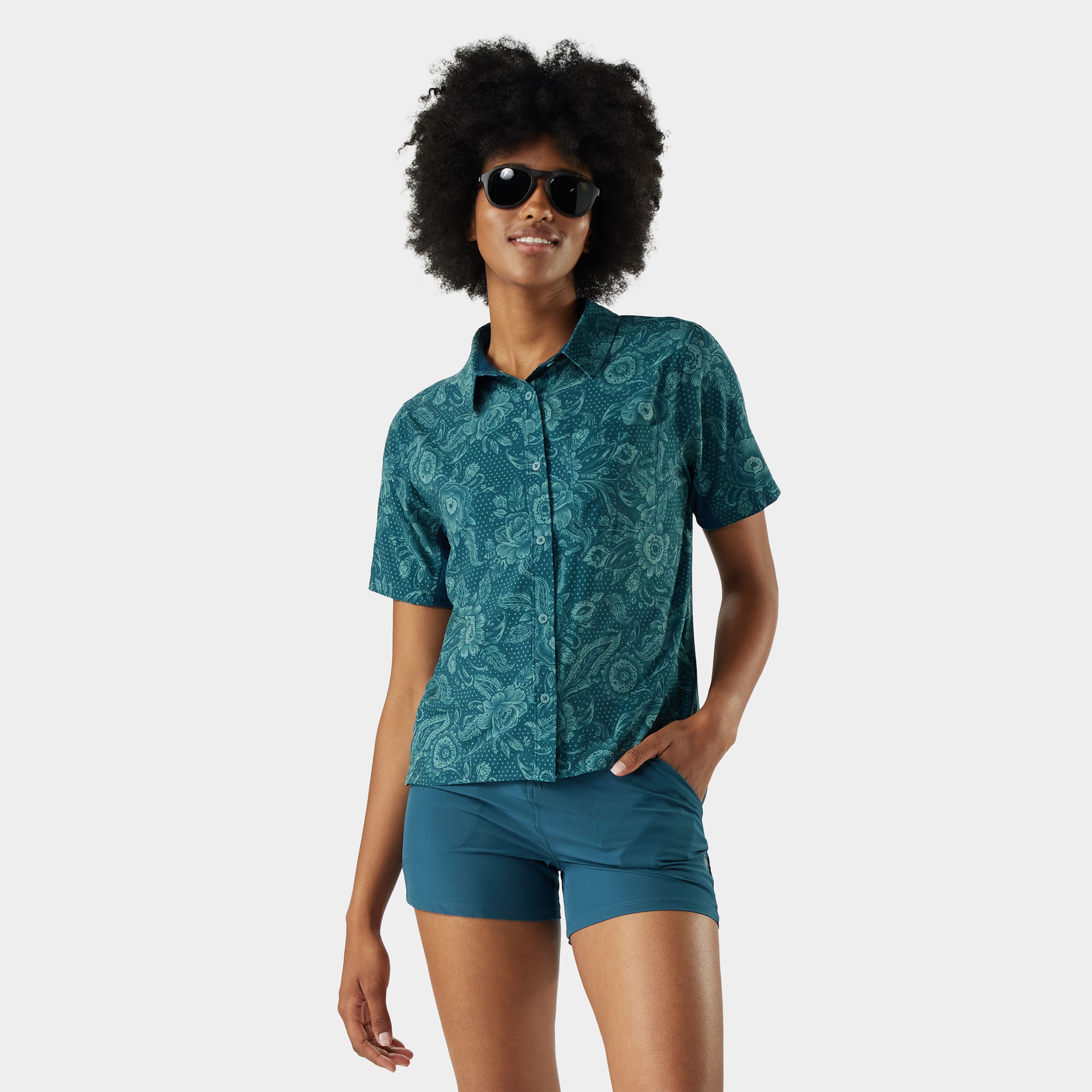 Women's Everyday Short Sleeve Button Down - Image 2