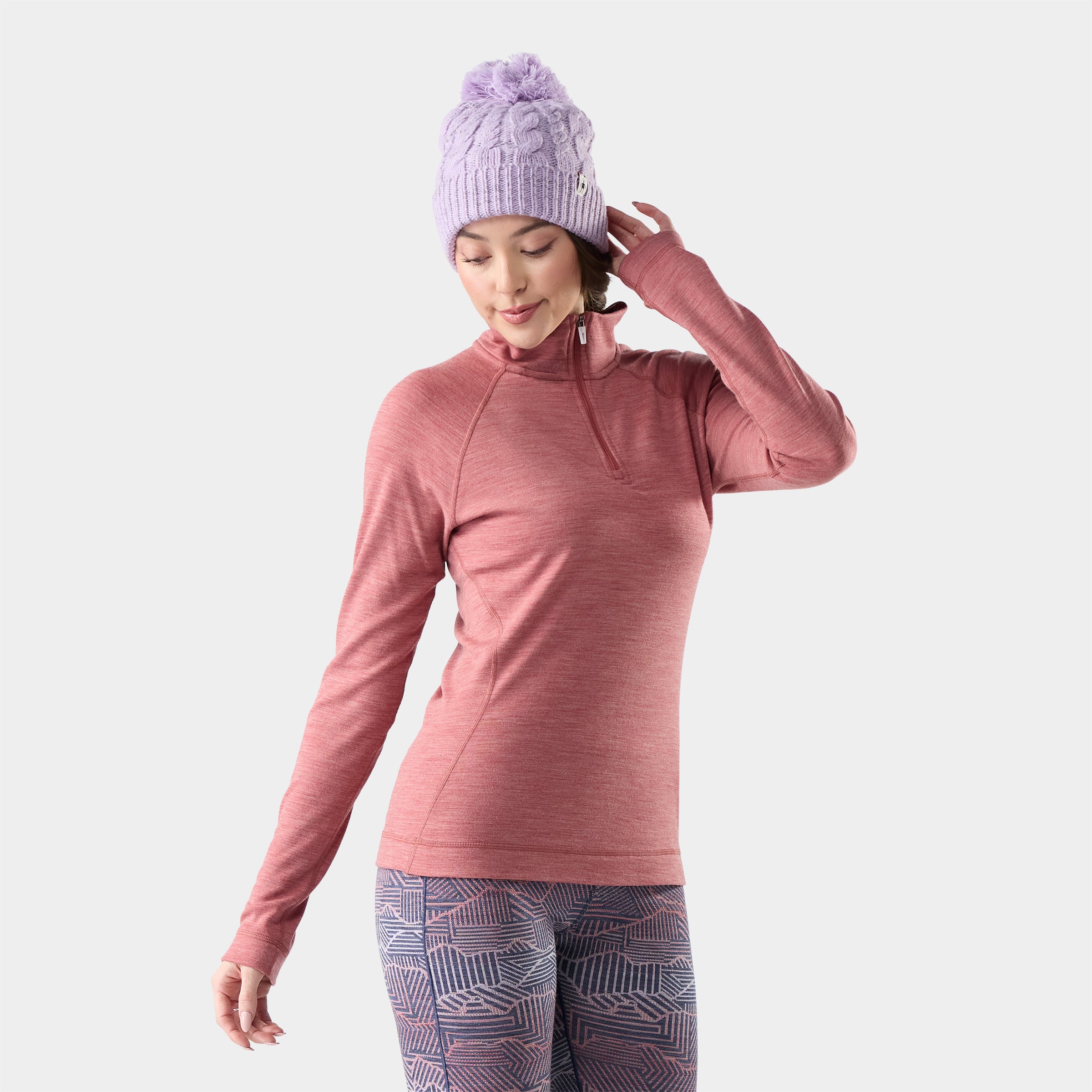Women's Classic Thermal Merino Base Layer 1/4 Zip - Image 4