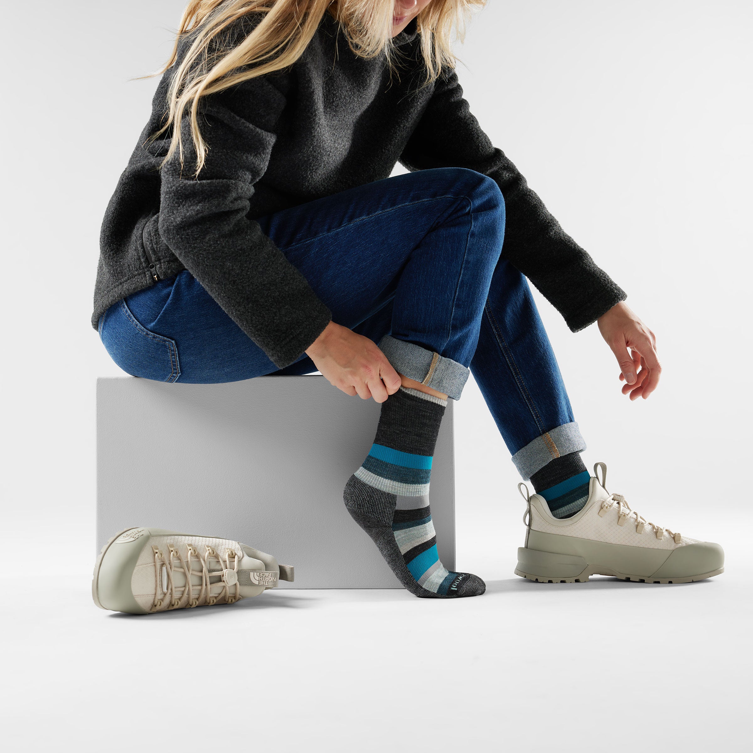Women's Everyday Multi-Stripe Crew Socks - Image 4