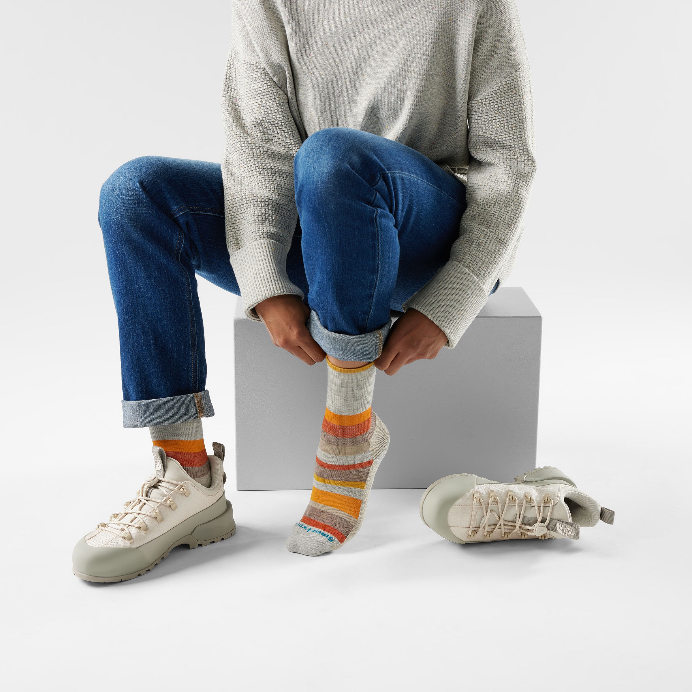 Women's Everyday Multi-Stripe Crew Socks - Image 2