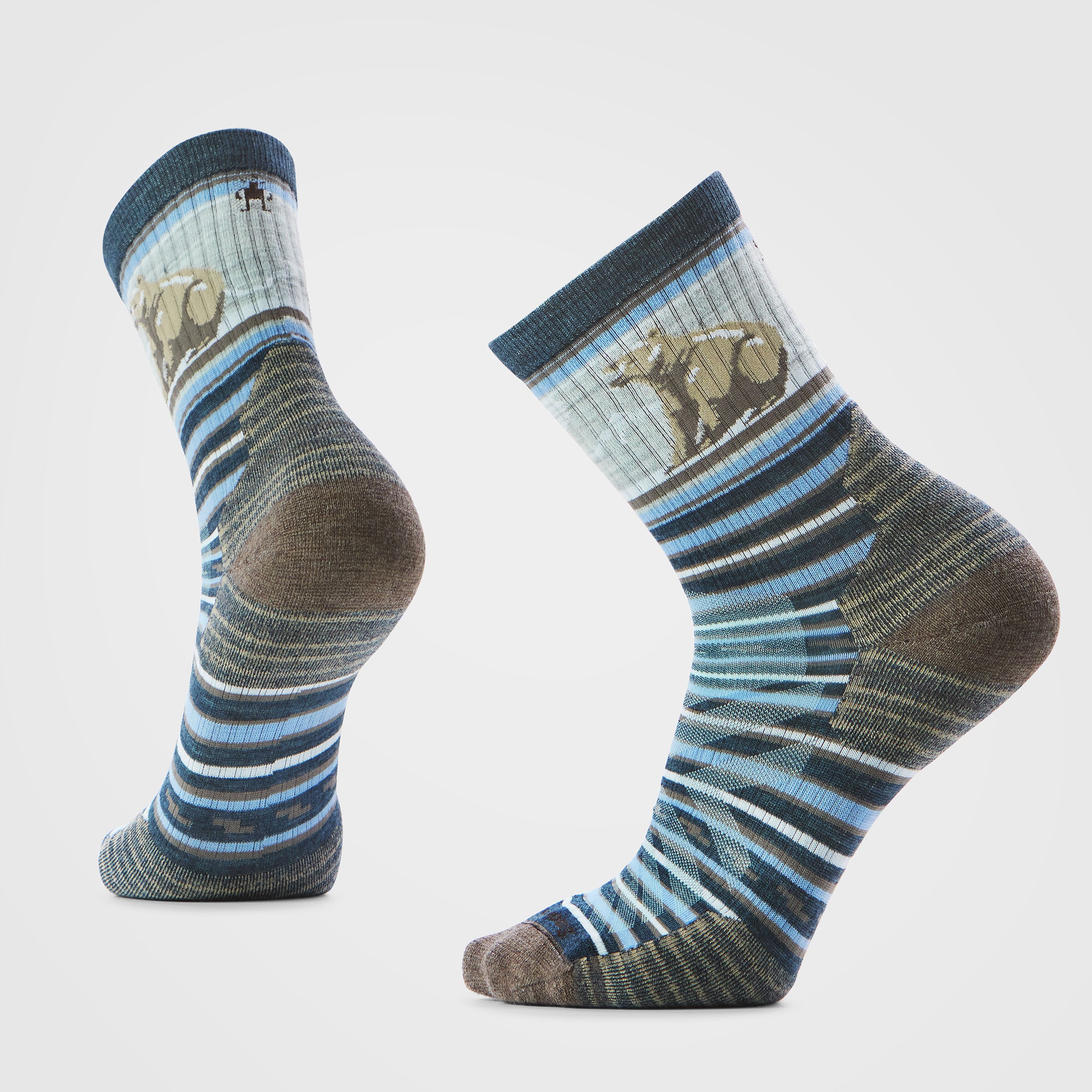 Hike Bear Stripe Mid Crew Socks - Image 5