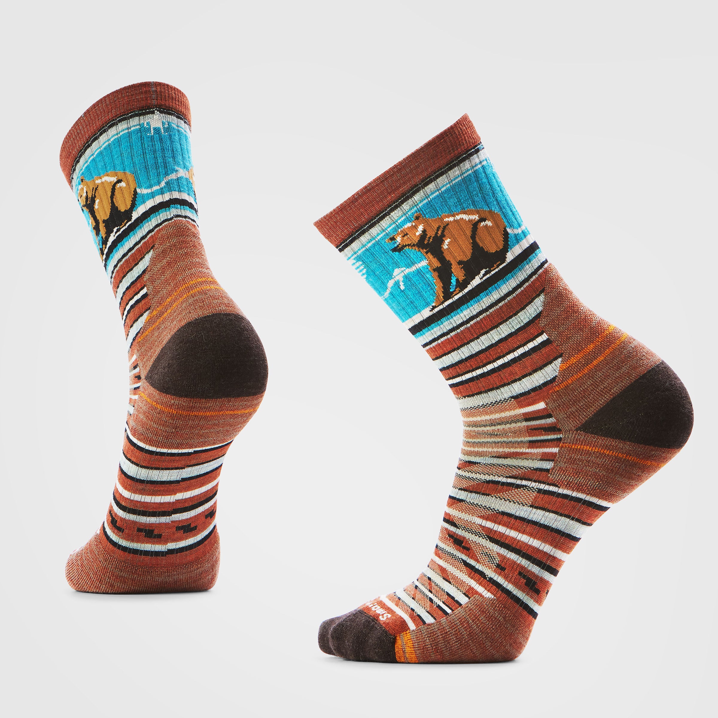 Hike Bear Stripe Mid Crew Socks - Image 7
