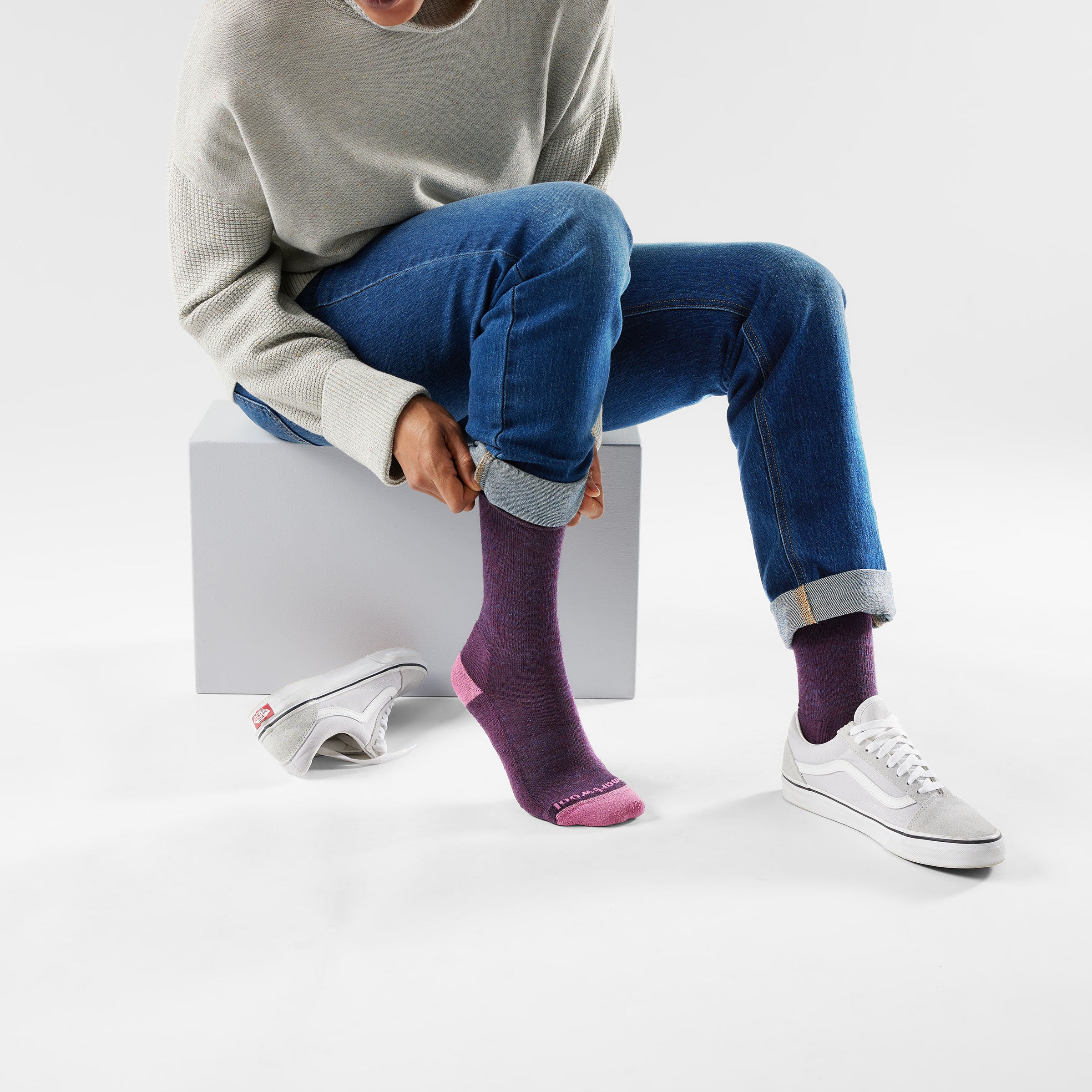 Women's Everyday Roll Top Crew Socks - Image 4