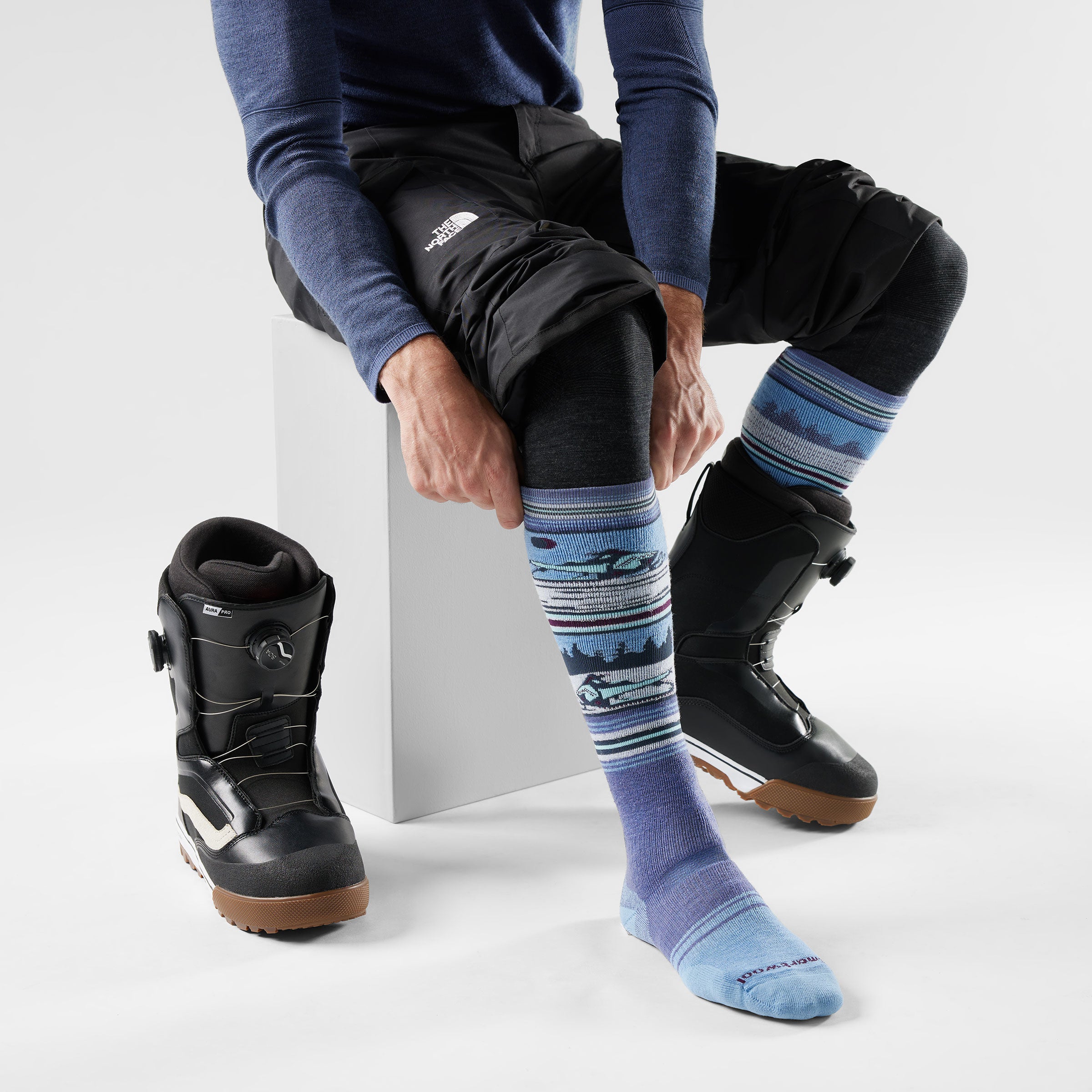 Snowboard Snowmobile Over The Calf Socks - Image 2