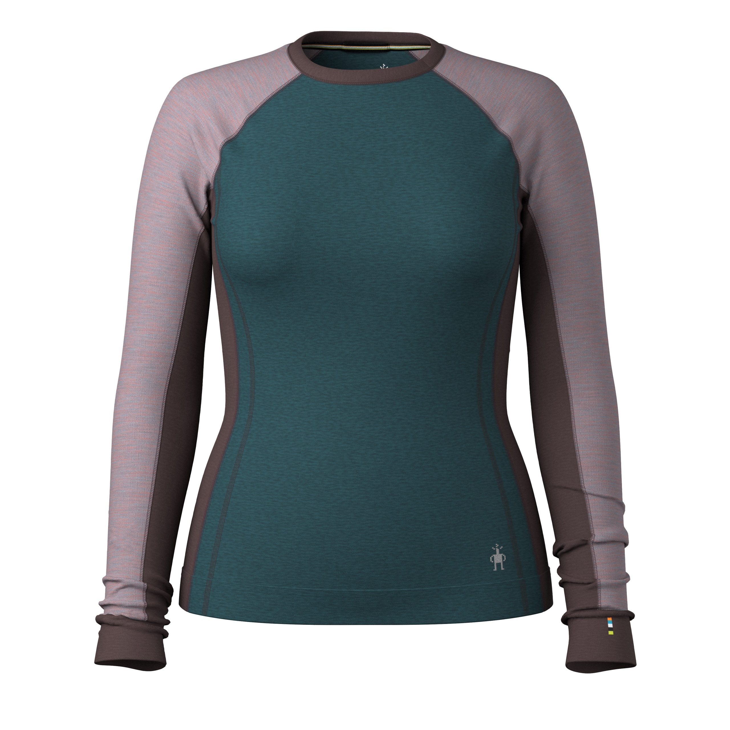 Women's Classic Thermal Merino Base Layer Colorblock Crew - Image 7