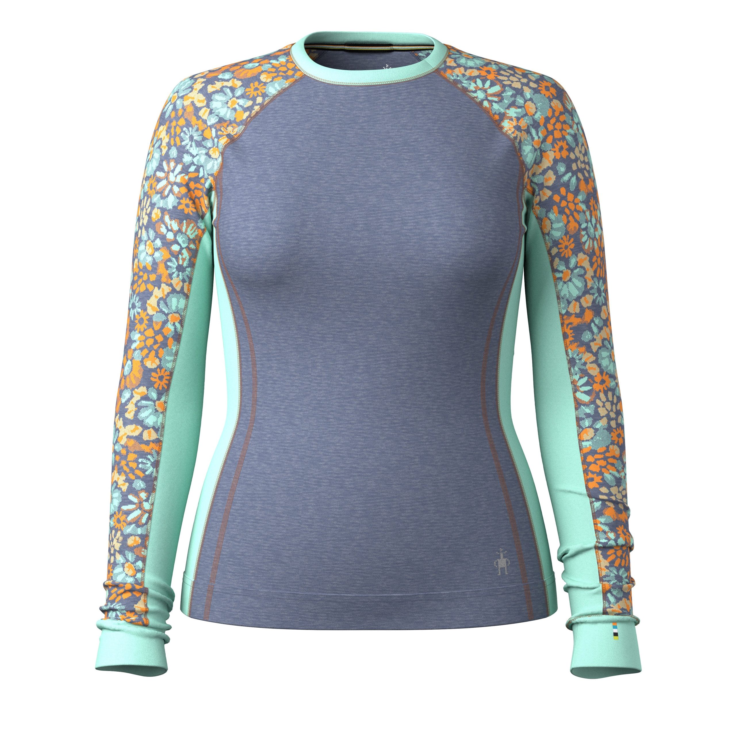 Women's Classic Thermal Merino Base Layer Colorblock Crew - Image 3