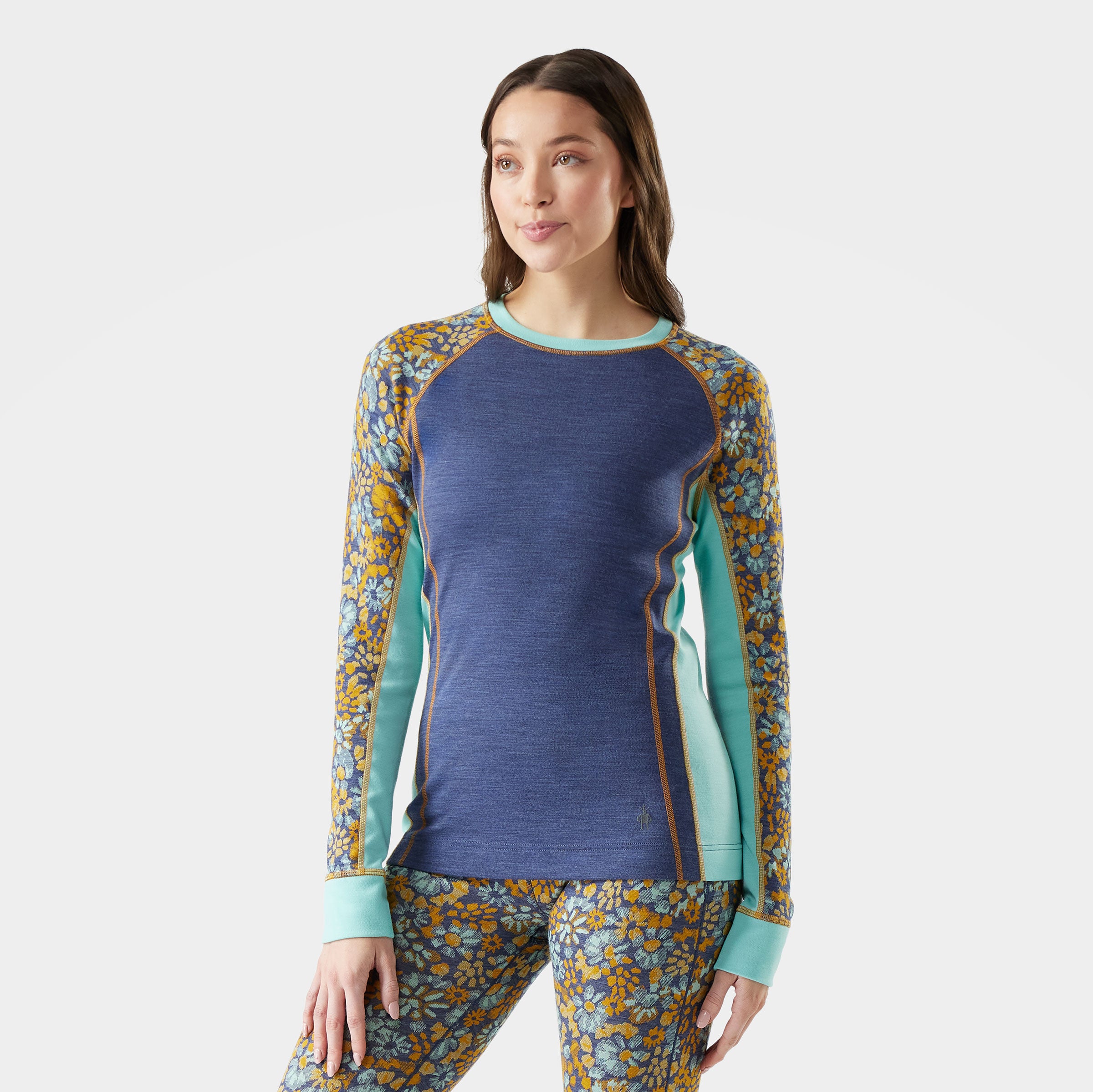 Women's Classic Thermal Merino Base Layer Colorblock Crew