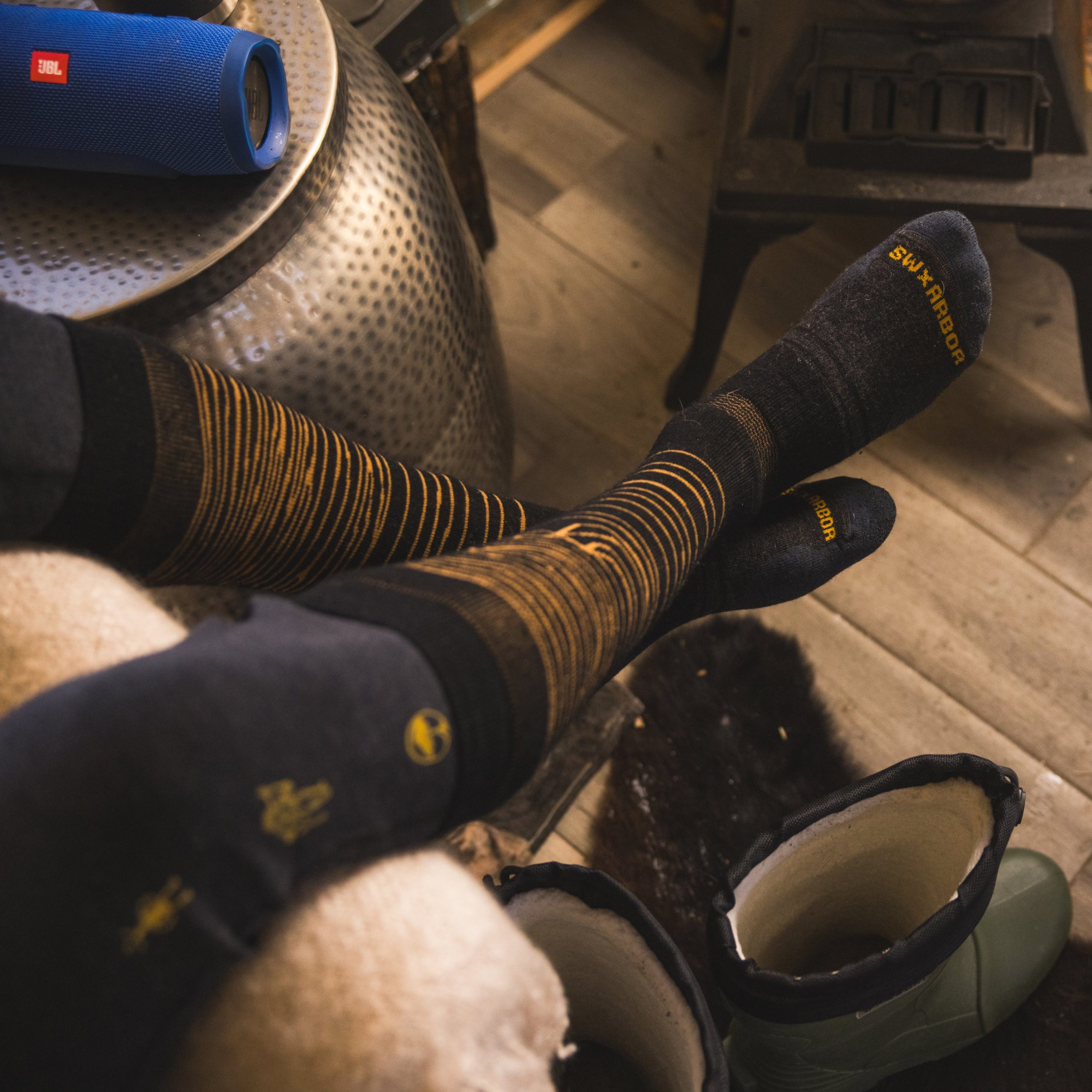 Snowboard Iguchi x Arbor Over The Calf Socks - Image 3