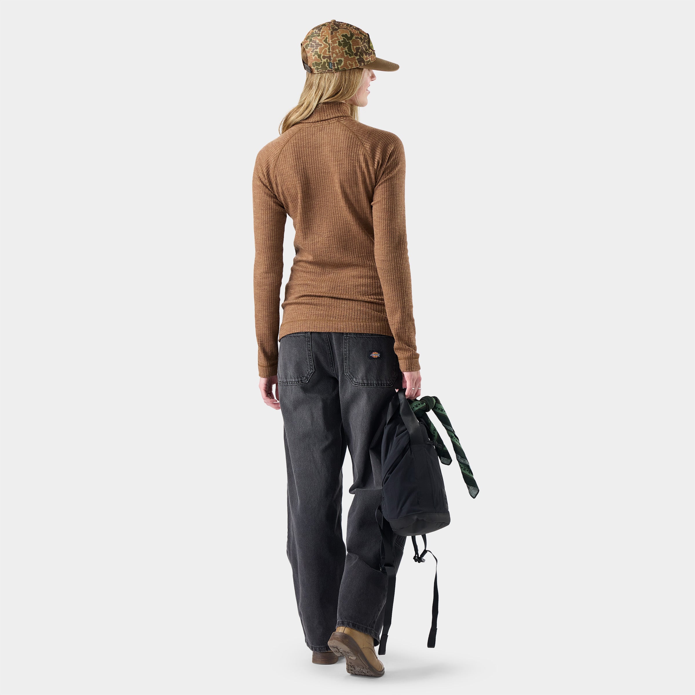 Women's Thermal Merino Rib Turtleneck - Image 2
